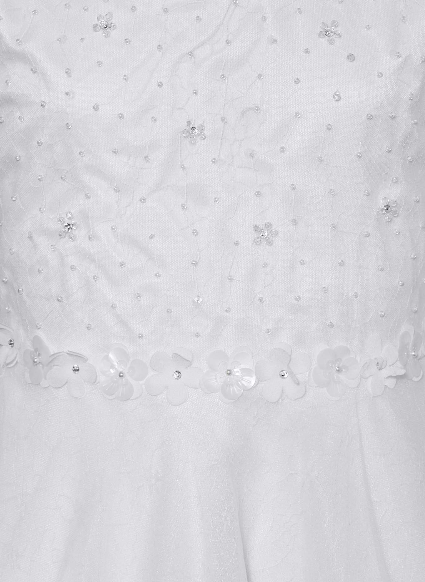 happy girls Jurk met strass-steentjes: ECRU