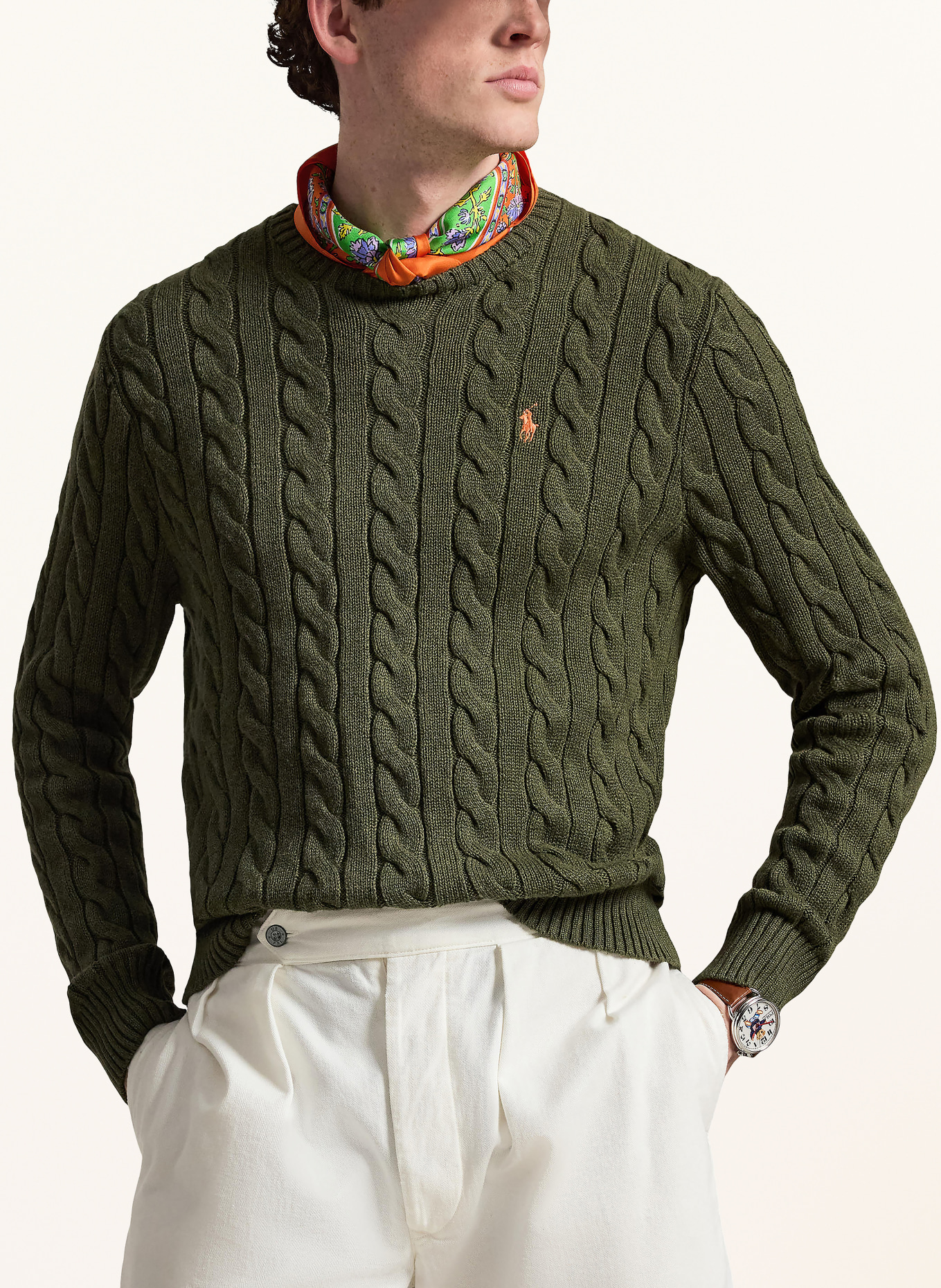 POLO RALPH LAUREN trui: DONKERGROEN