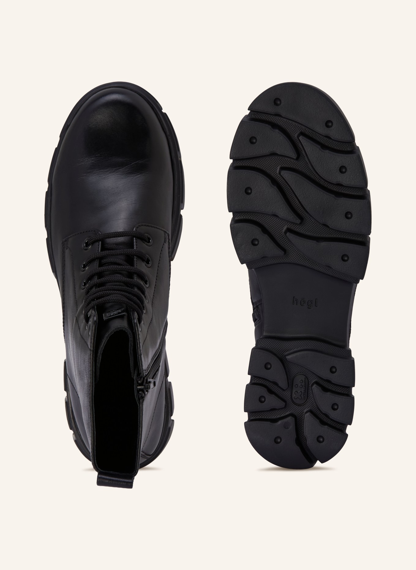 Högl Sznurowane buty FORREST: CZARNY