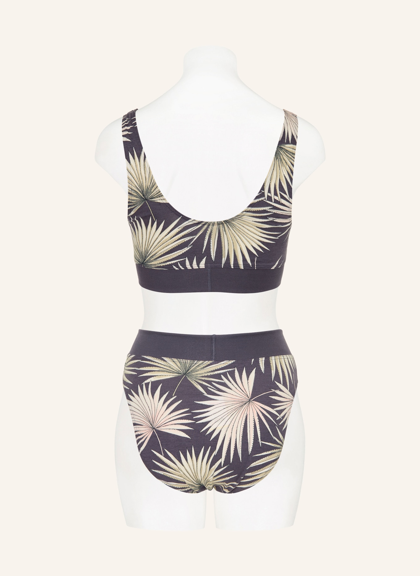 CALIDA Bustier ELASTIC TREND: DUNKELGRAU / BEIGE / CREME