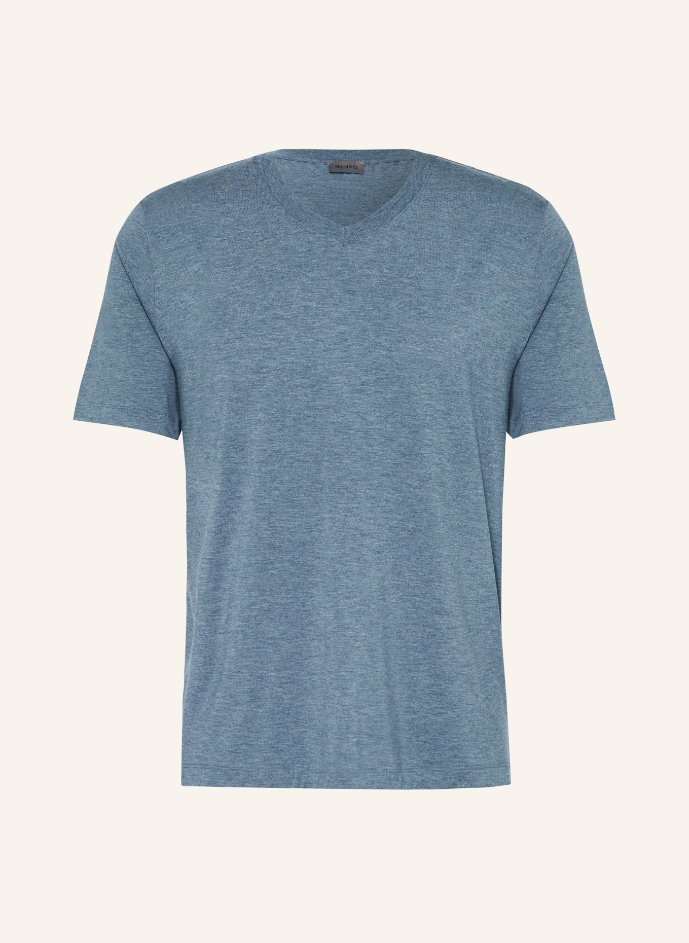 HANRO V-shirt CASUALS: BLAUW
