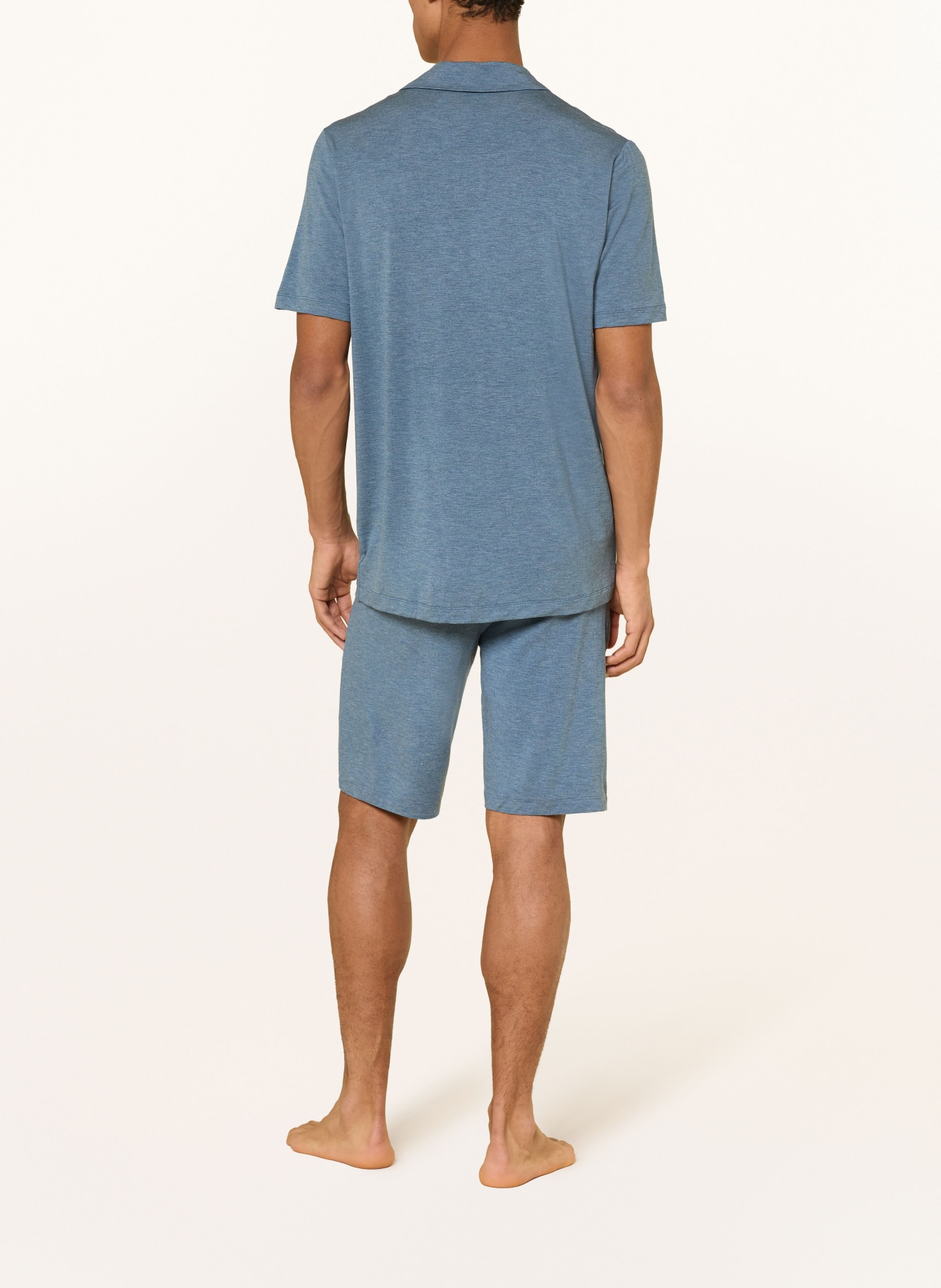 HANRO Slaapshort CASUALS: BLAUW