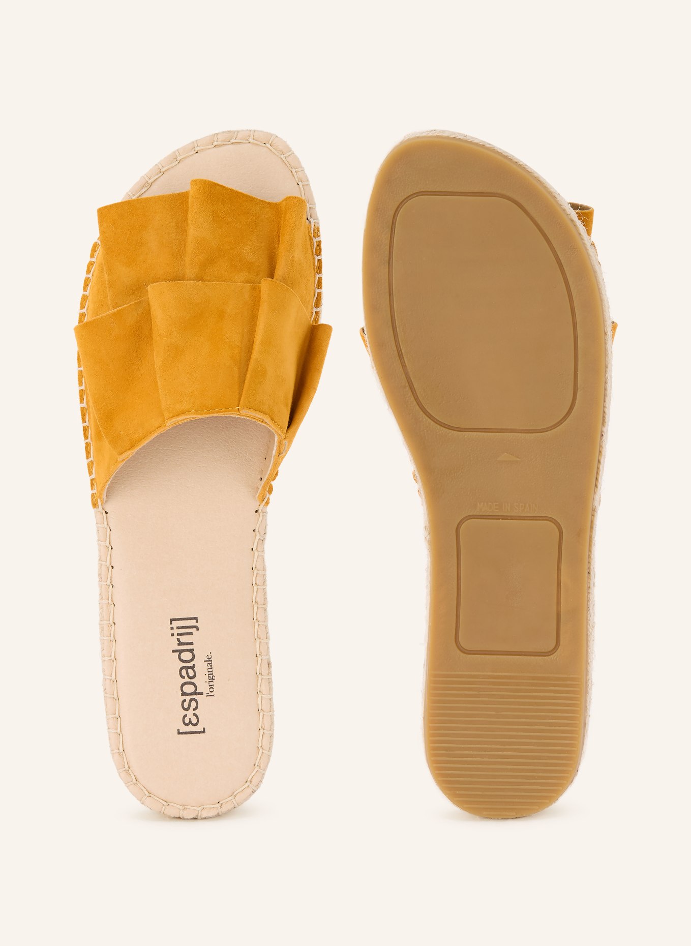 espadrij l'originale mules: JAUNE FONCÉ