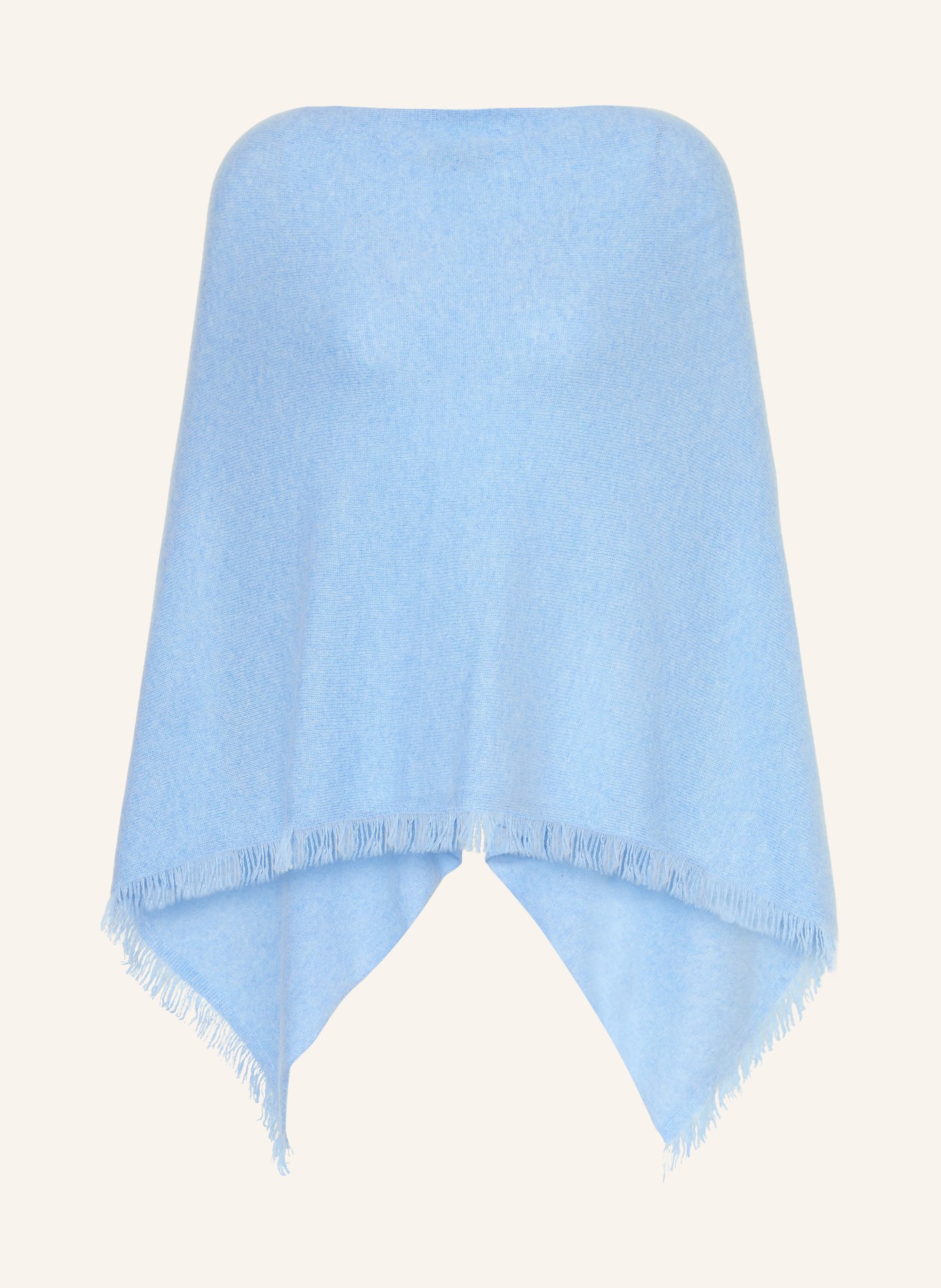 REPEAT Poncho en cachemire: BLEU CLAIR
