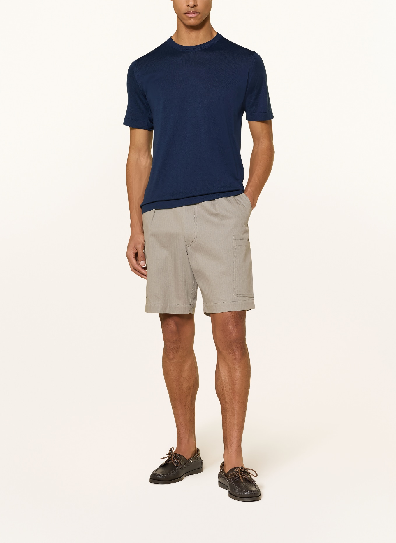 JOHN SMEDLEY T-Shirt: DUNKELBLAU