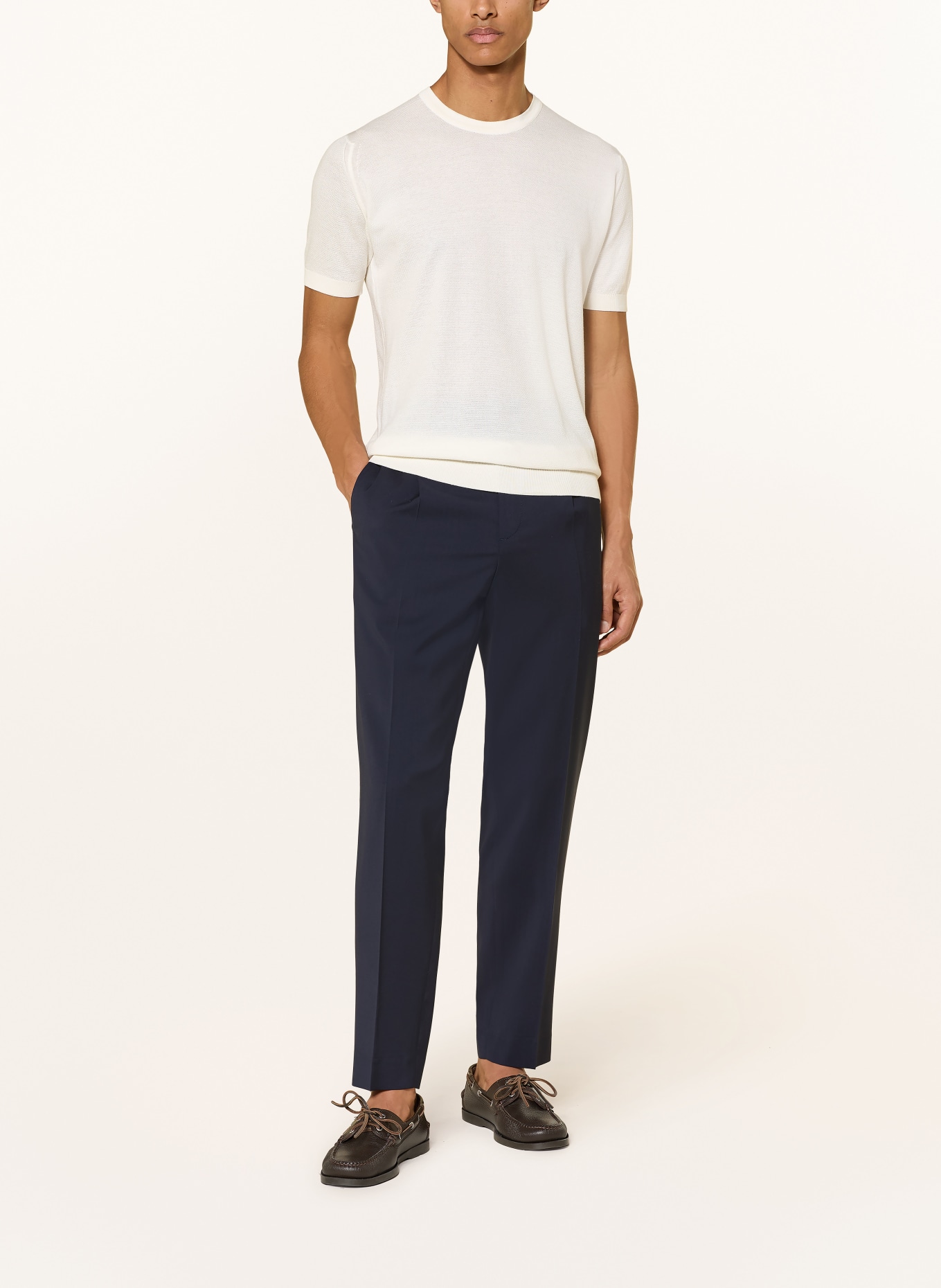 JOHN SMEDLEY T-Shirt: WEISS