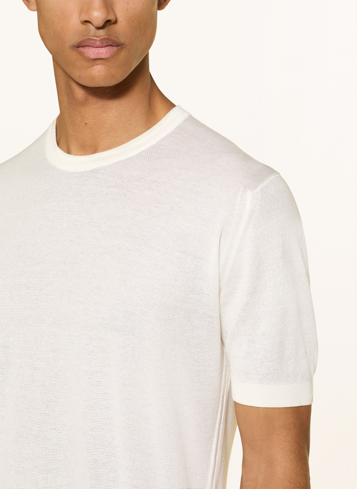 JOHN SMEDLEY T-Shirt: WEISS