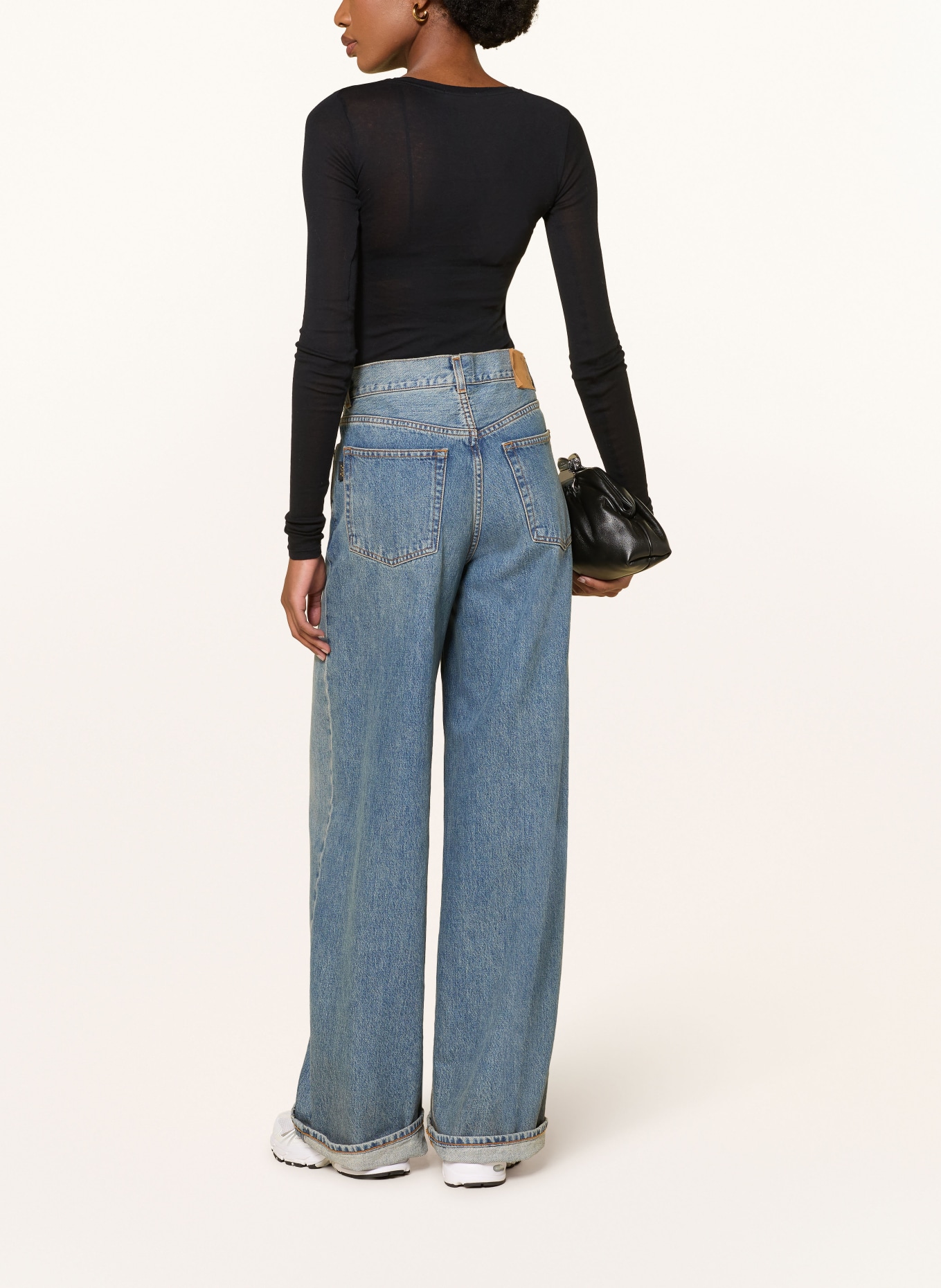 American Vintage Koszulka z długim rękawem MASSACHUSETTS: CZARNY