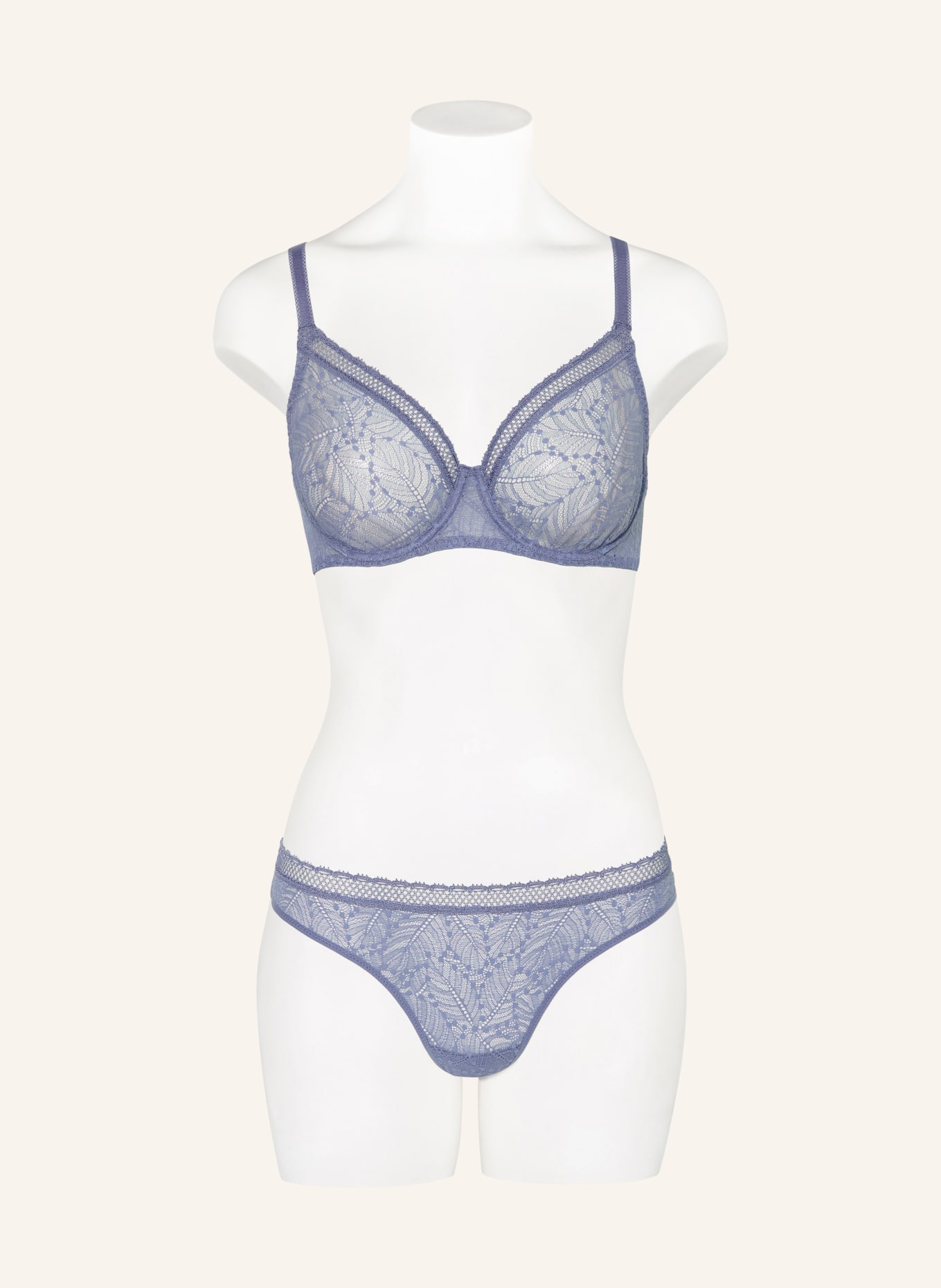 SIMONE PÉRÈLE Podprsenka s kosticemi COMÈTE: MODRÁ