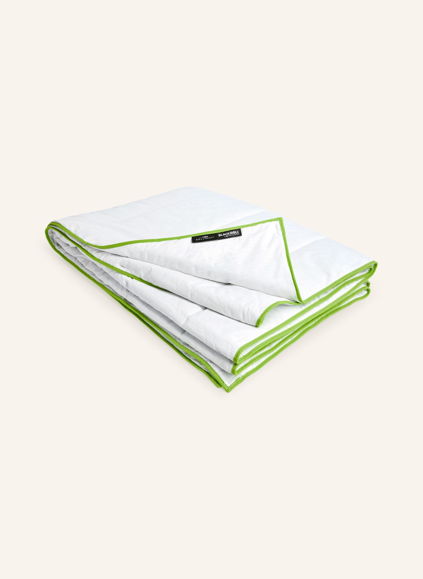 BLACKROLL Dekbed voor het hele jaar BLACKROLL® RECOVERY BLANKET: WIT / LICHTGROEN