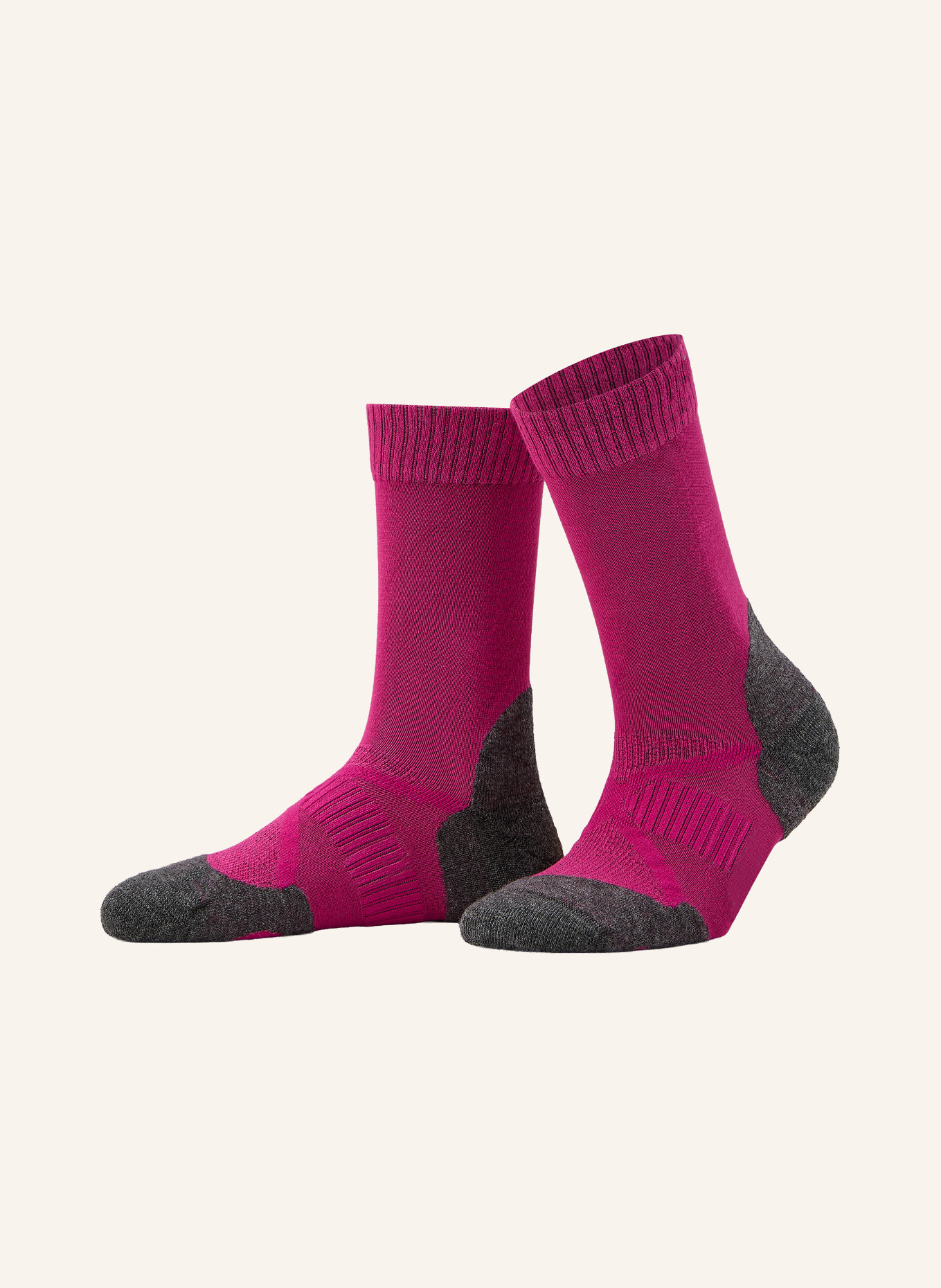 P.A.C. Trekking-Socken TR 3.2 LIGHT: FUCHSIA / DUNKELGRAU