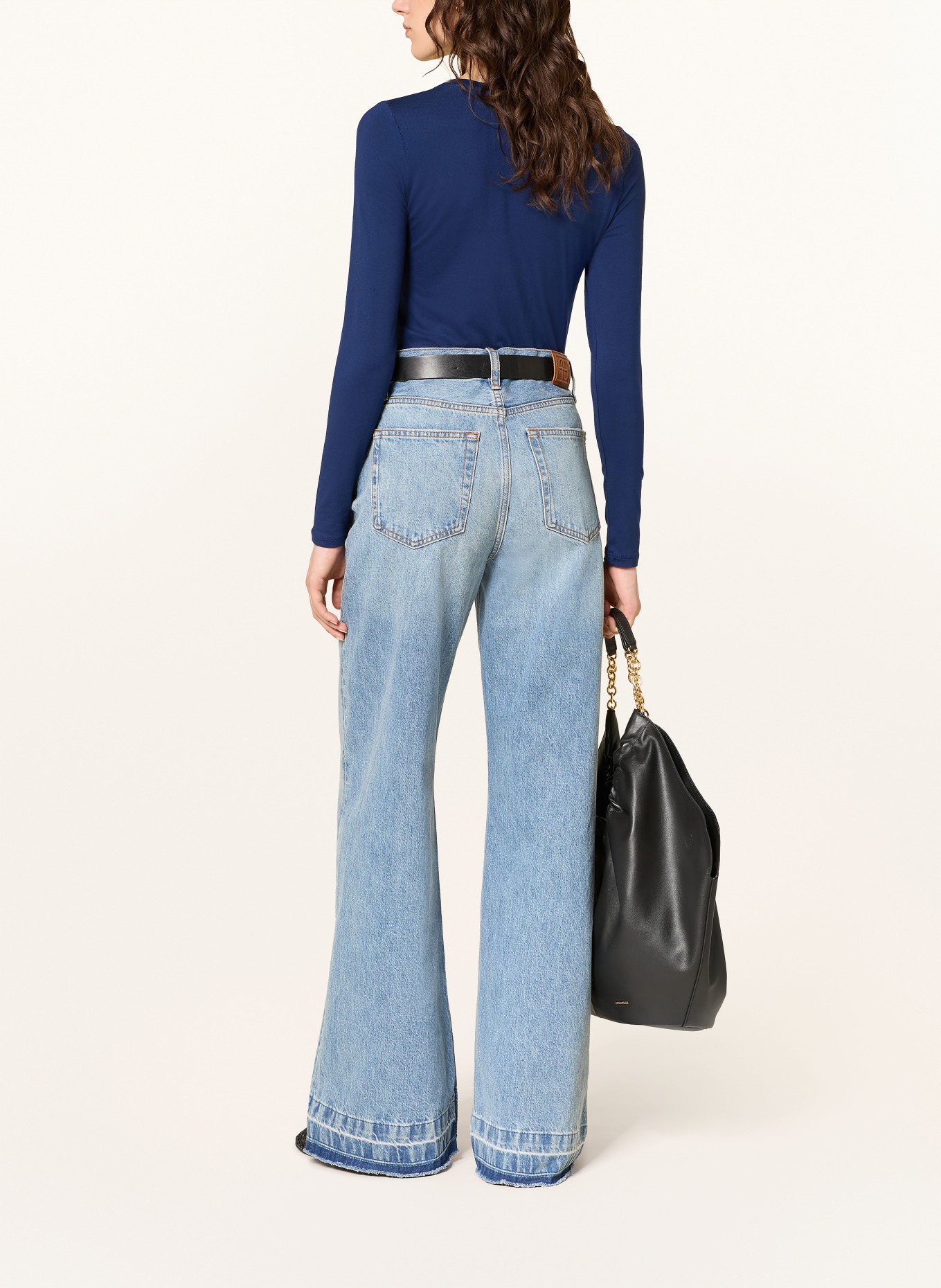 MAJESTIC FILATURES Koszulka z długim rękawem: NIEBIESKI