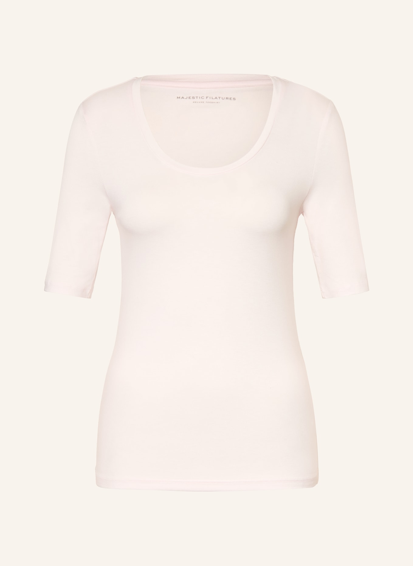 MAJESTIC FILATURES T-shirt: JASNORÓŻOWY