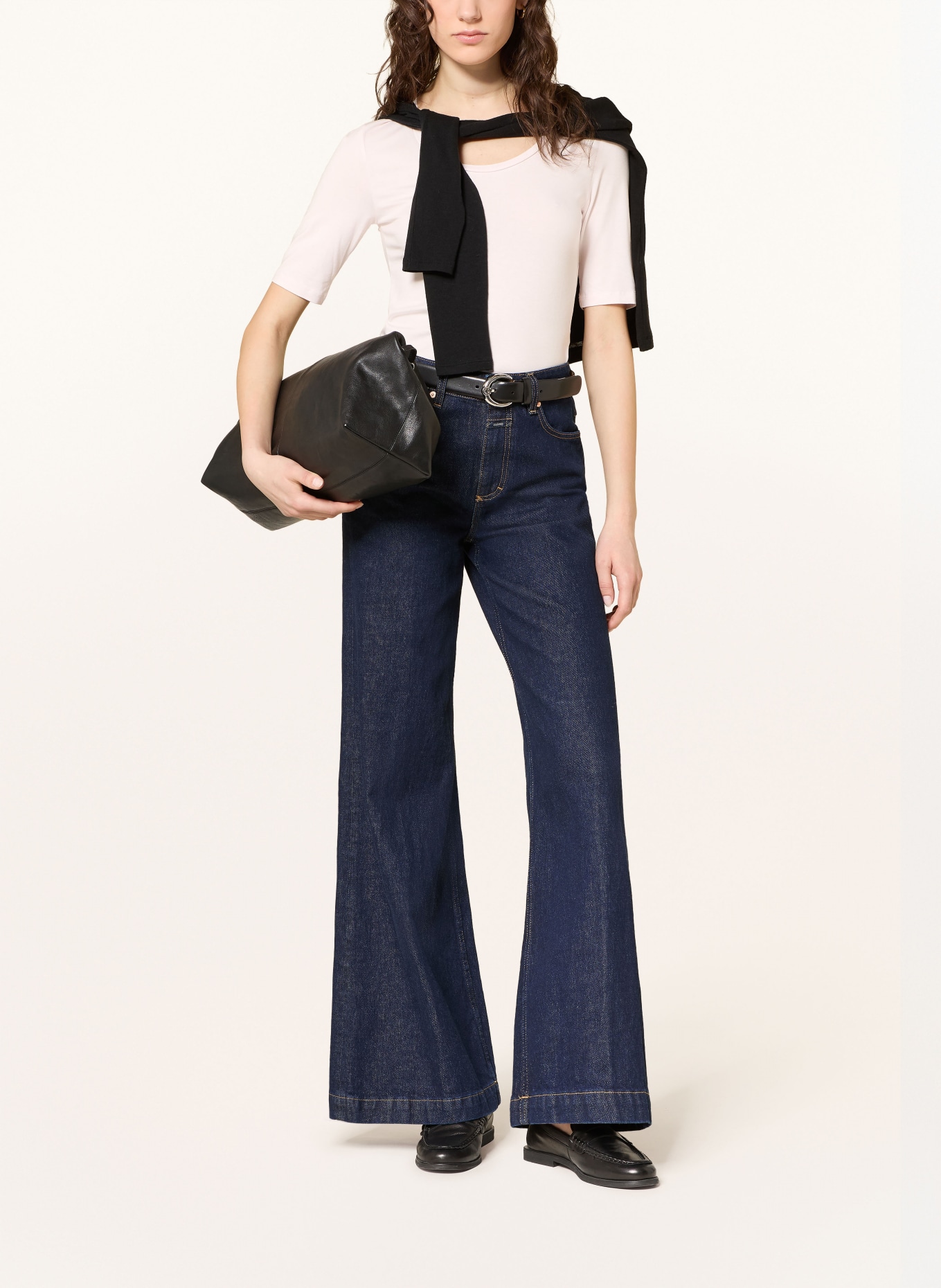 MAJESTIC FILATURES T-shirt: JASNORÓŻOWY