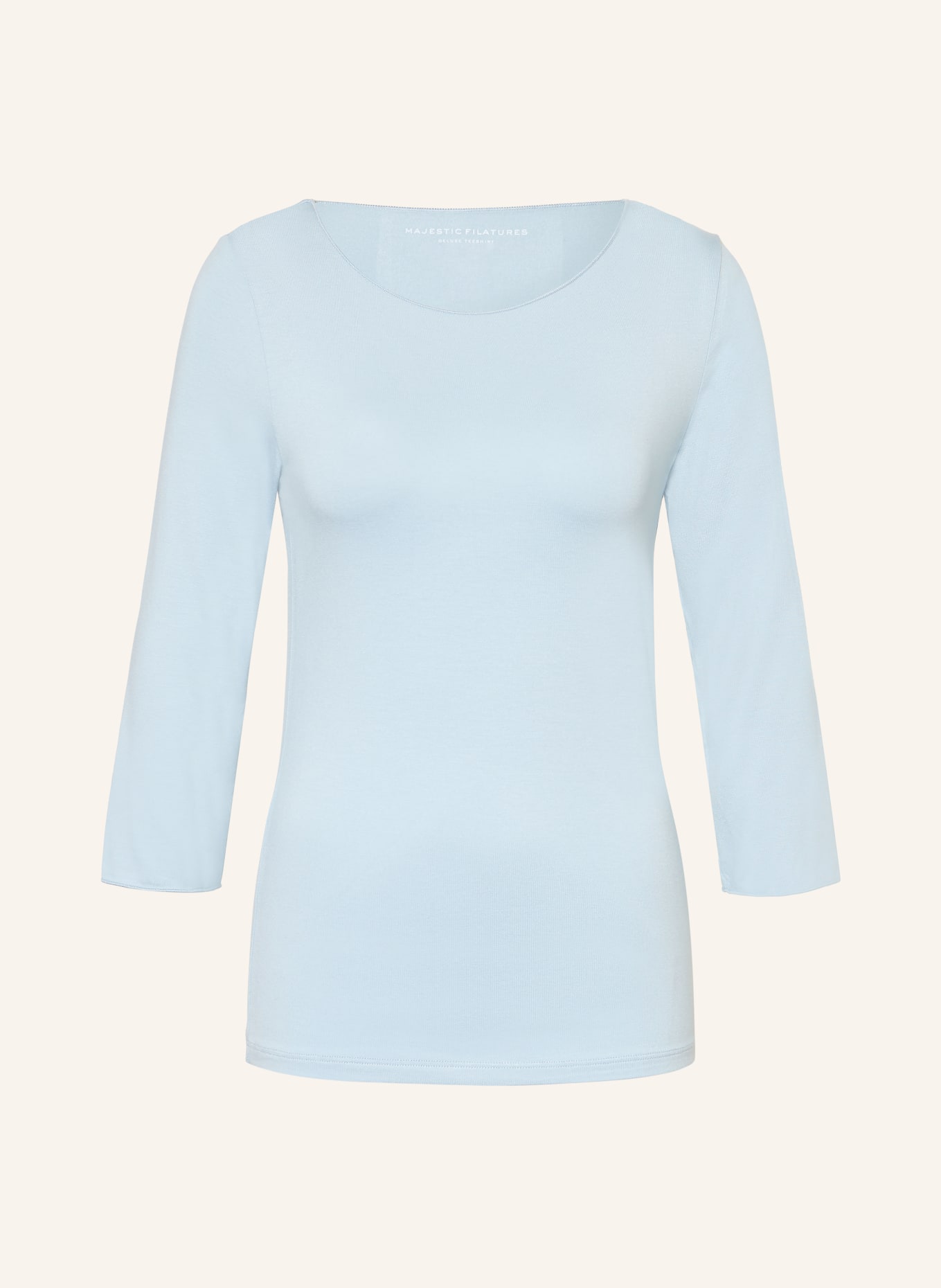 MAJESTIC FILATURES Shirt mit 3/4-Arm: HELLBLAU