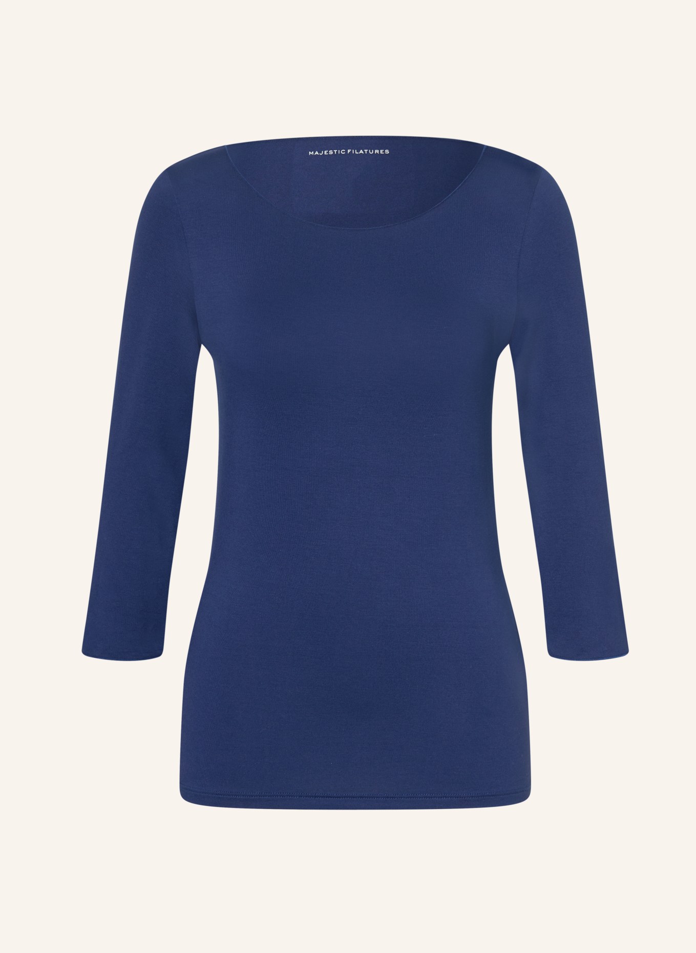 MAJESTIC FILATURES Shirt with 3/4 sleeves: DARK BLUE