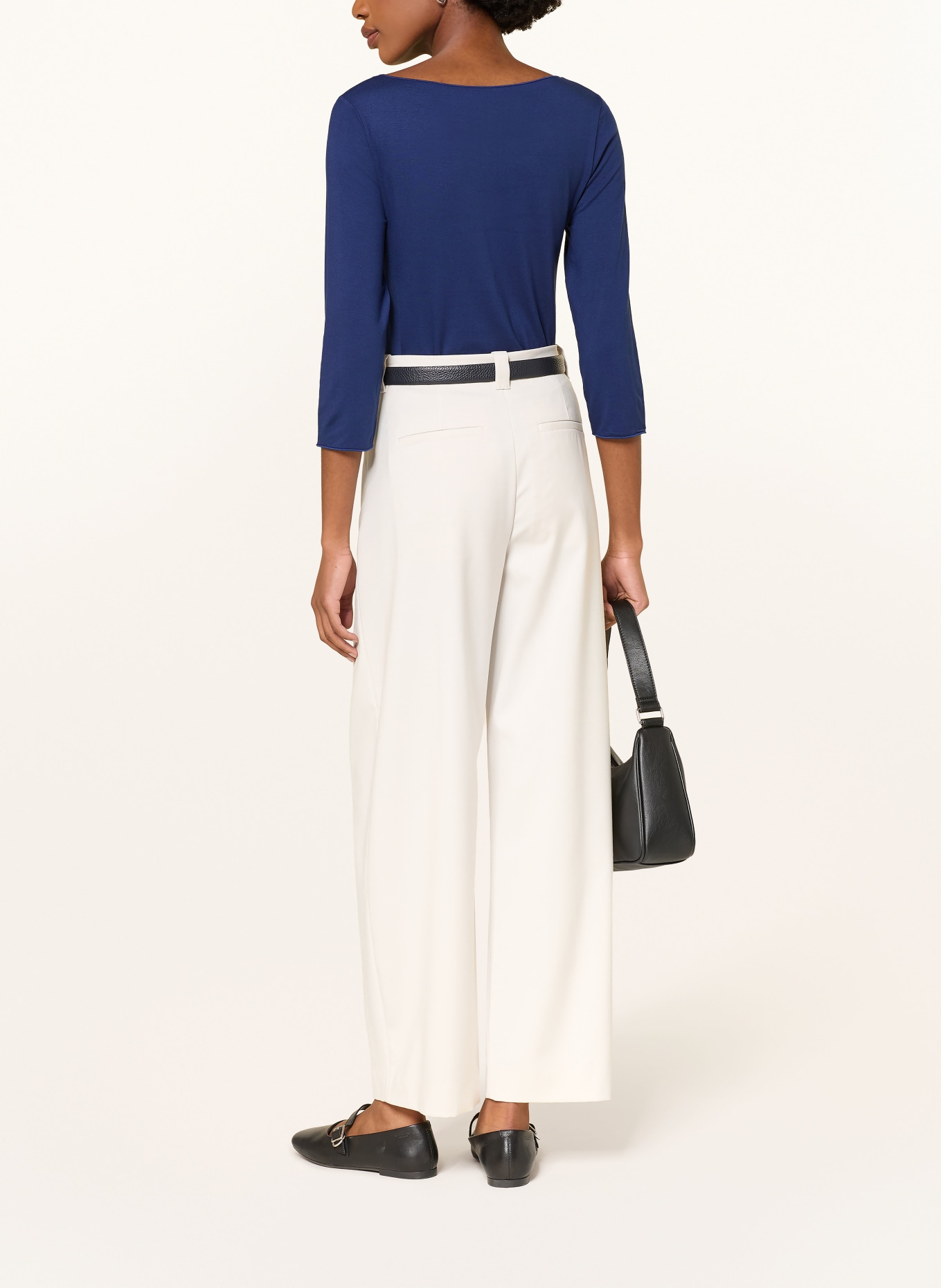 MAJESTIC FILATURES Shirt with 3/4 sleeves: DARK BLUE