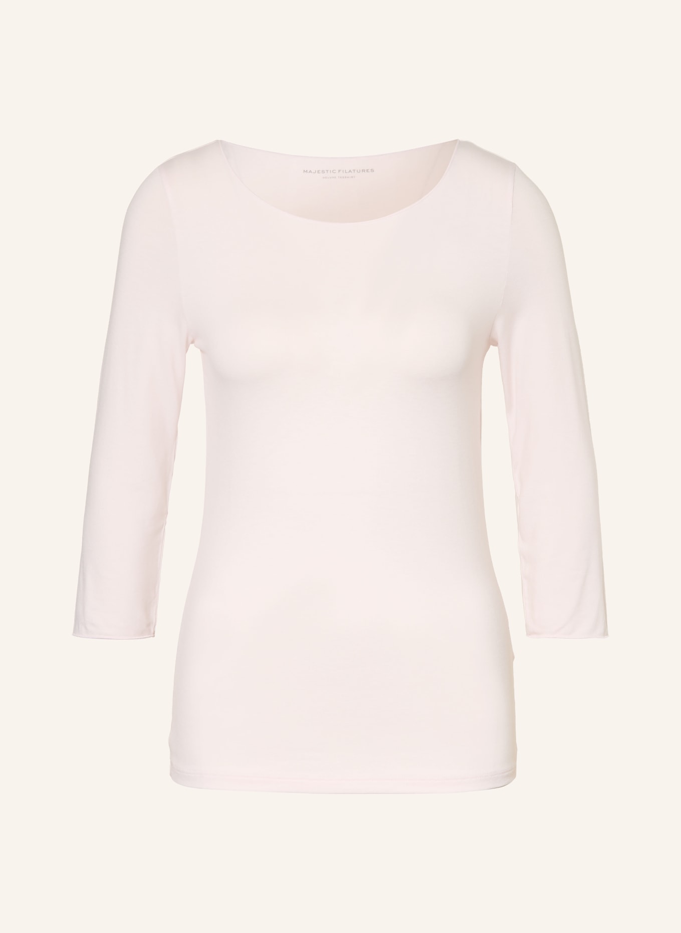 MAJESTIC FILATURES Shirt mit 3/4-Arm: HELLROSA