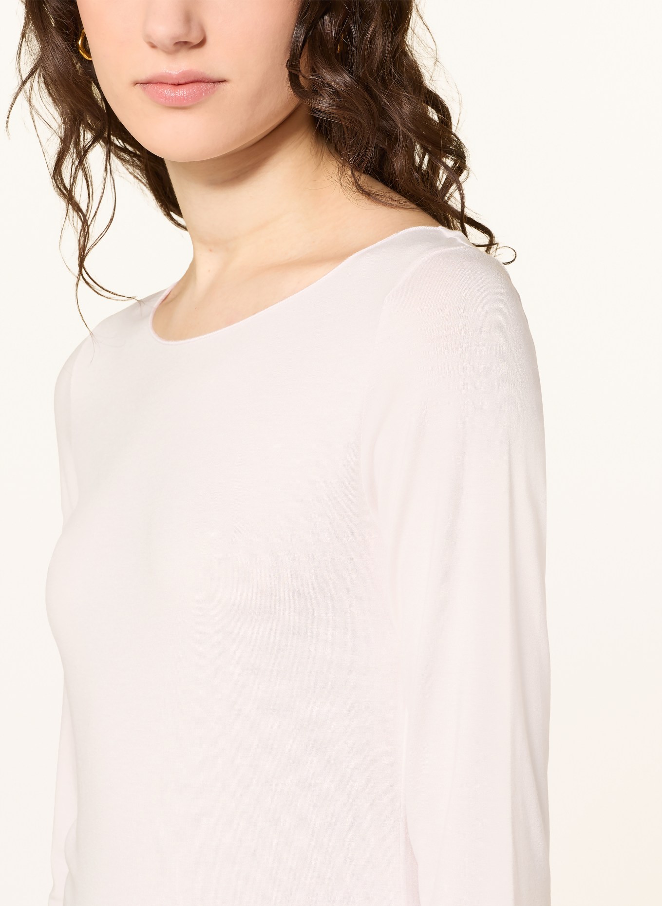 MAJESTIC FILATURES Shirt mit 3/4-Arm: HELLROSA