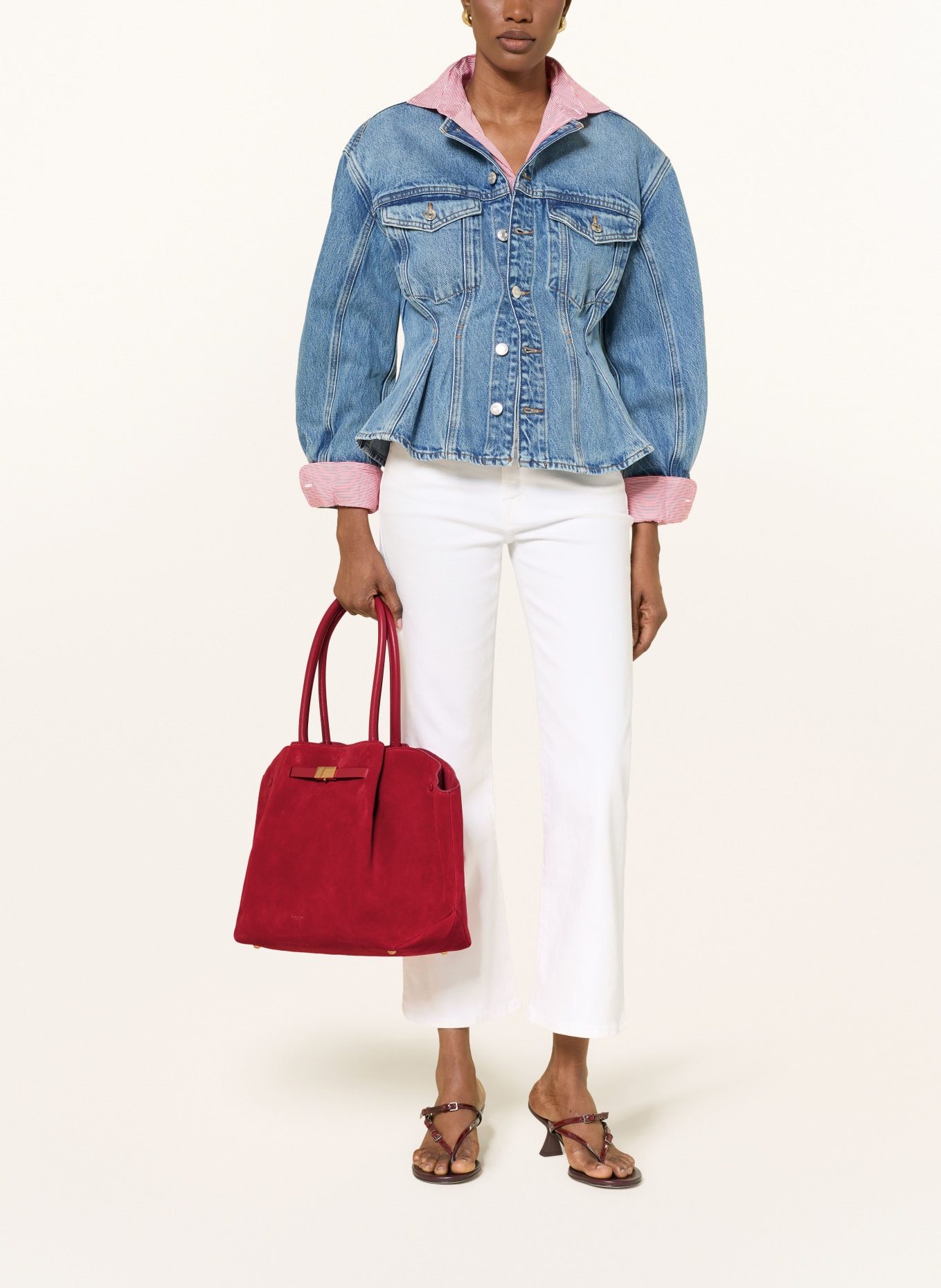 DEMELLIER Shopper THE NEW YORK LARGE: ROT