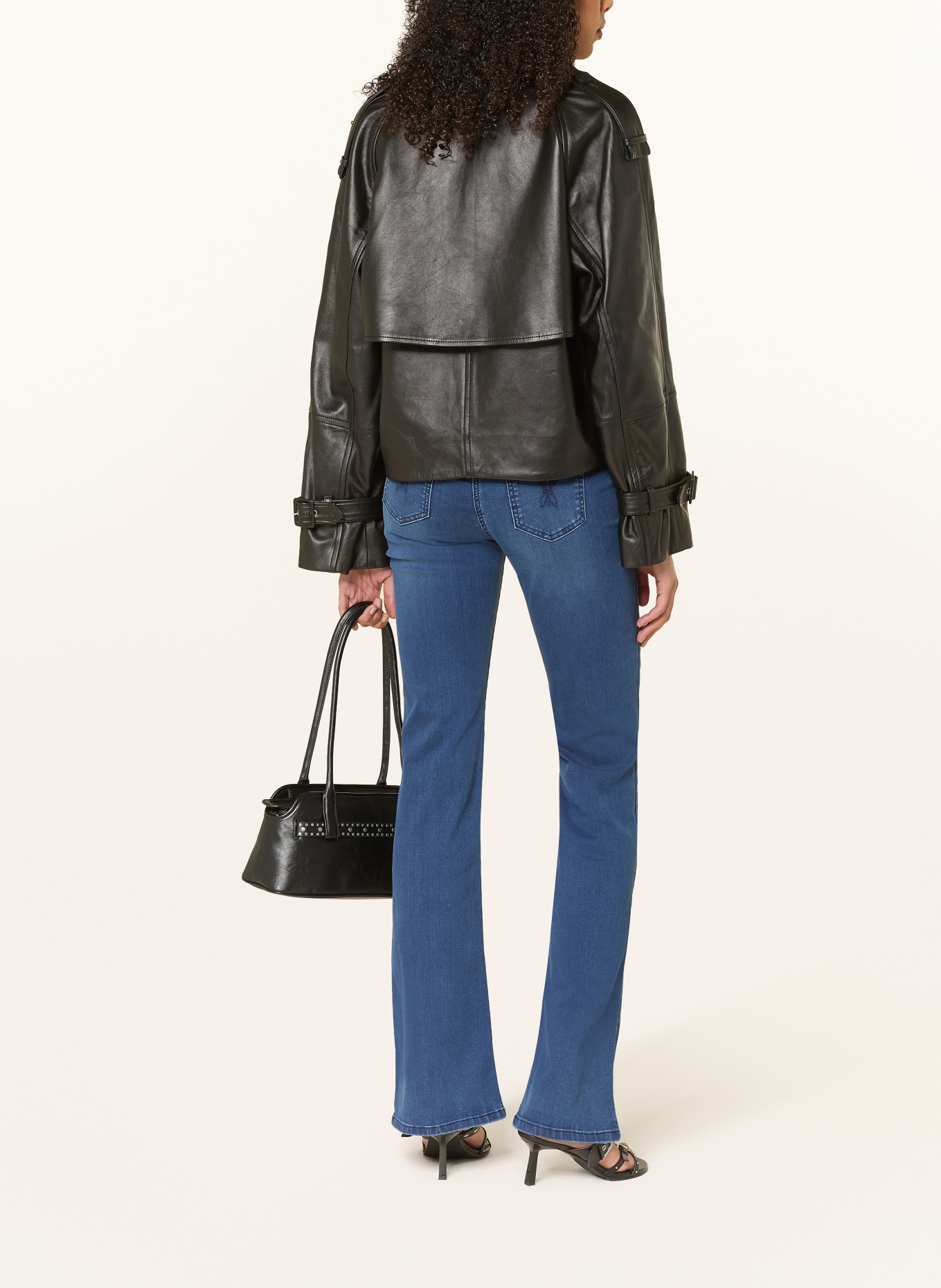 PATRIZIA PEPE Jeans évasés: CB10 Dark Blue Wash