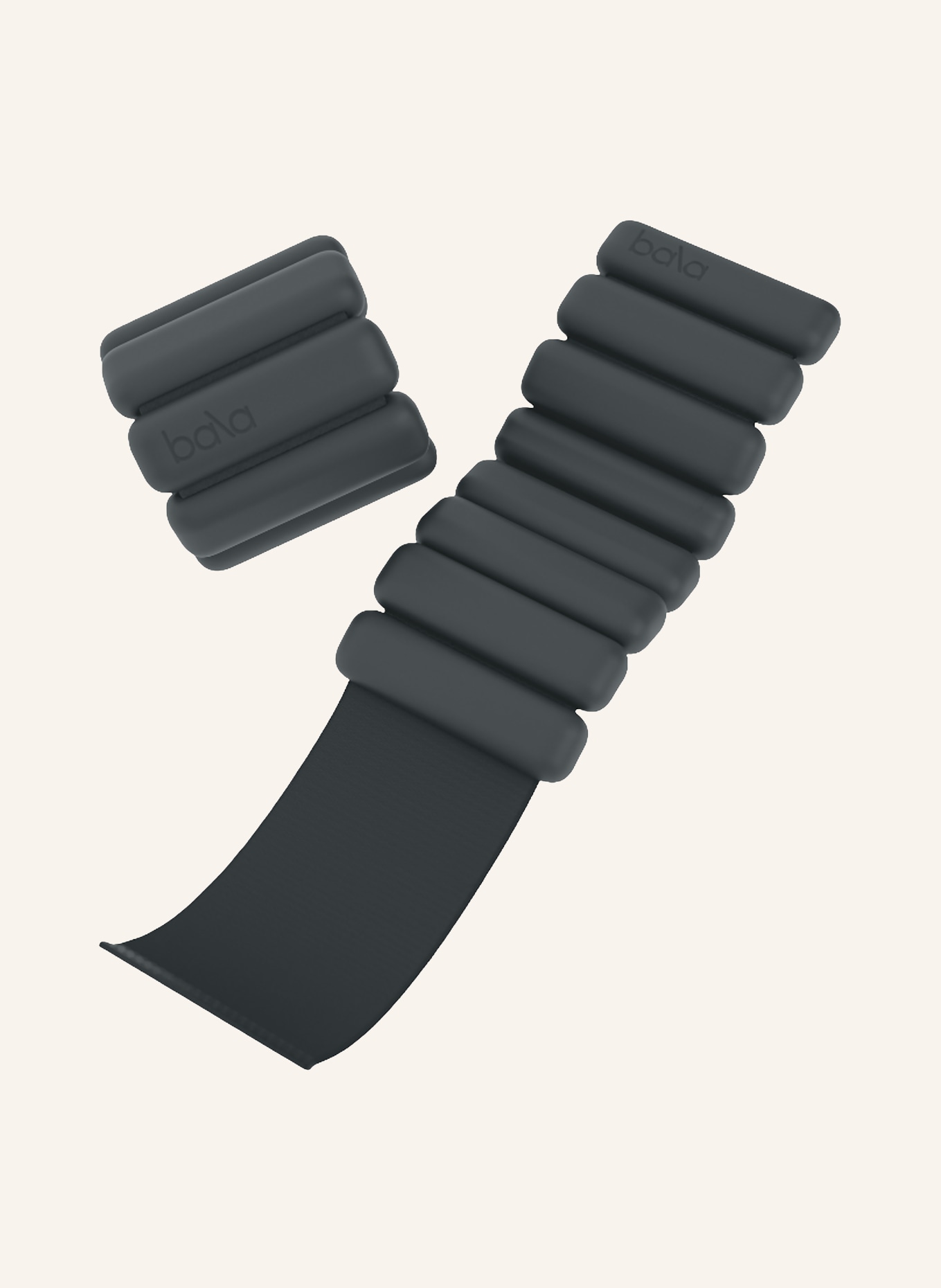 bala Poids pour poignets BANGLES: NOIR / GRIS FONCÉ