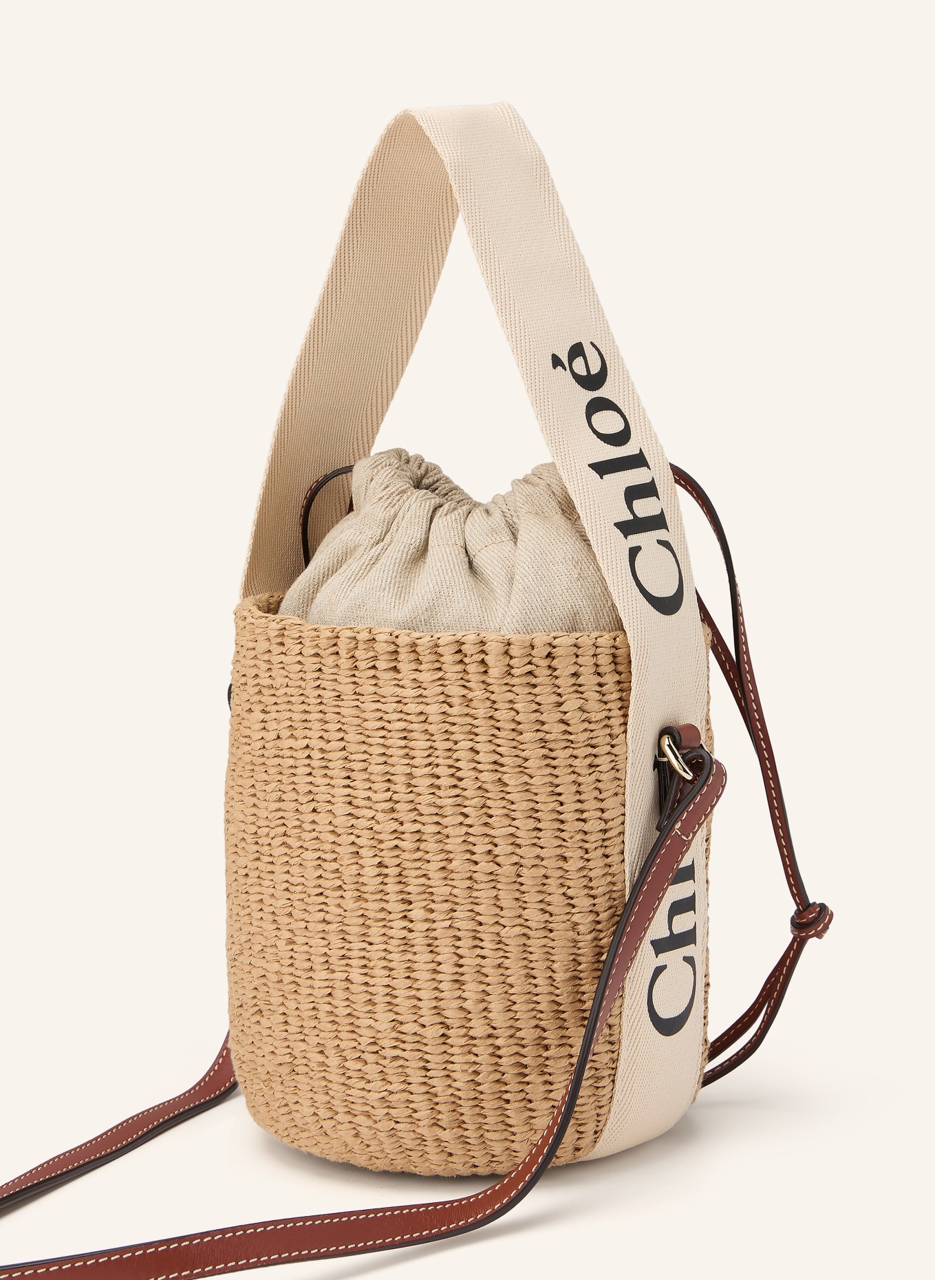 Chloé Beuteltasche WOODY: WHITE