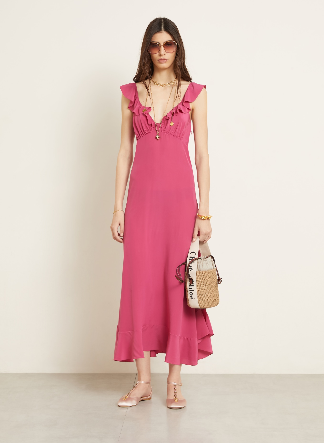 Chloé Beuteltasche WOODY: WHITE