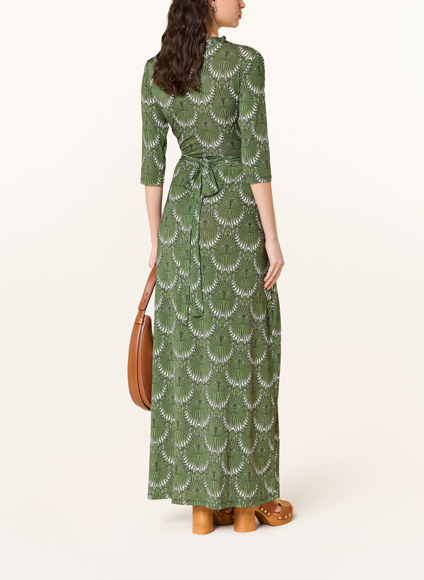 marivie Robe en jersey OH, BEAUTY ! à manches 3/4: KAKI / BLANC