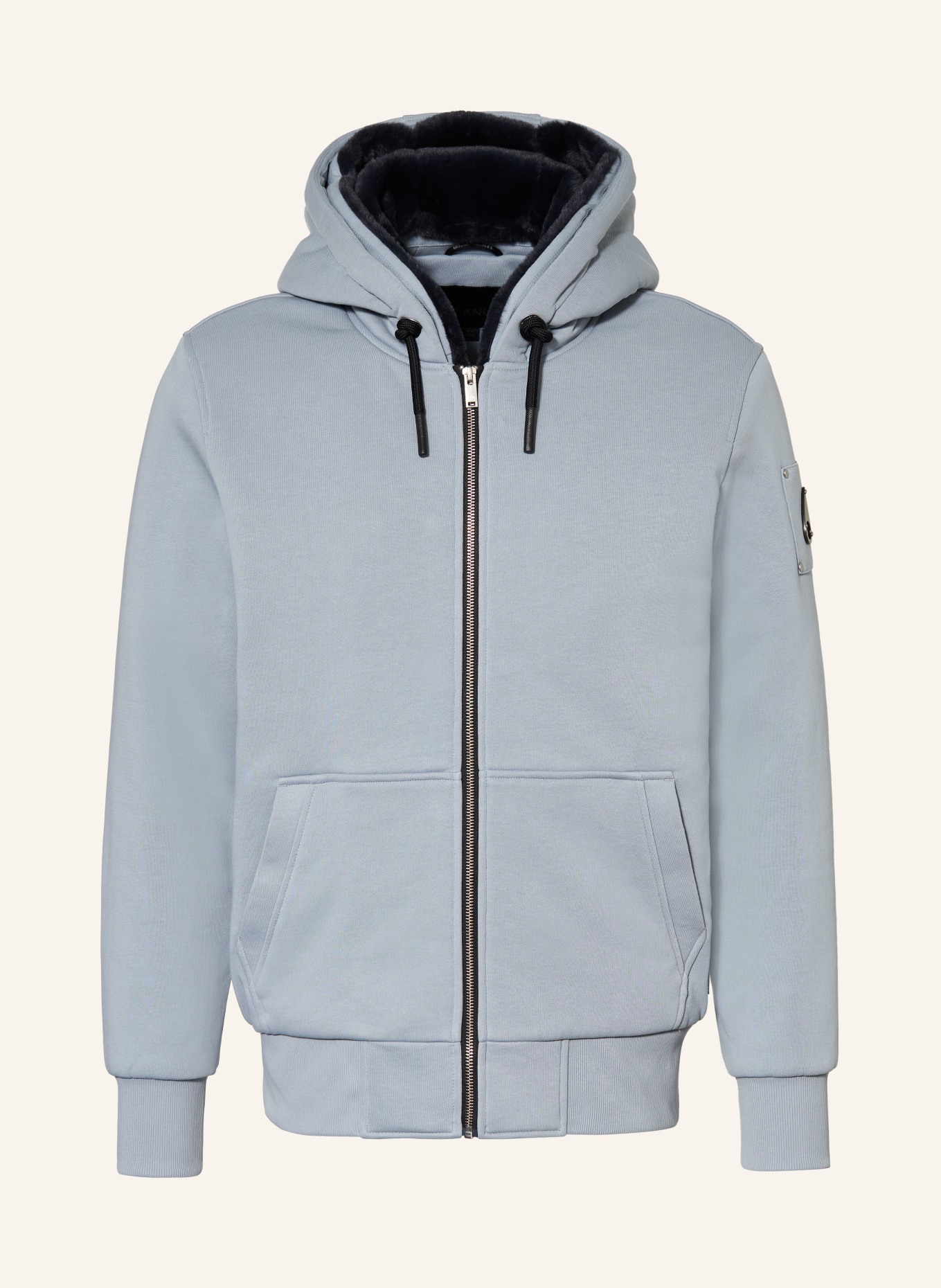 MOOSE KNUCKLES Sweatjacke BUNNY: BLAUGRAU