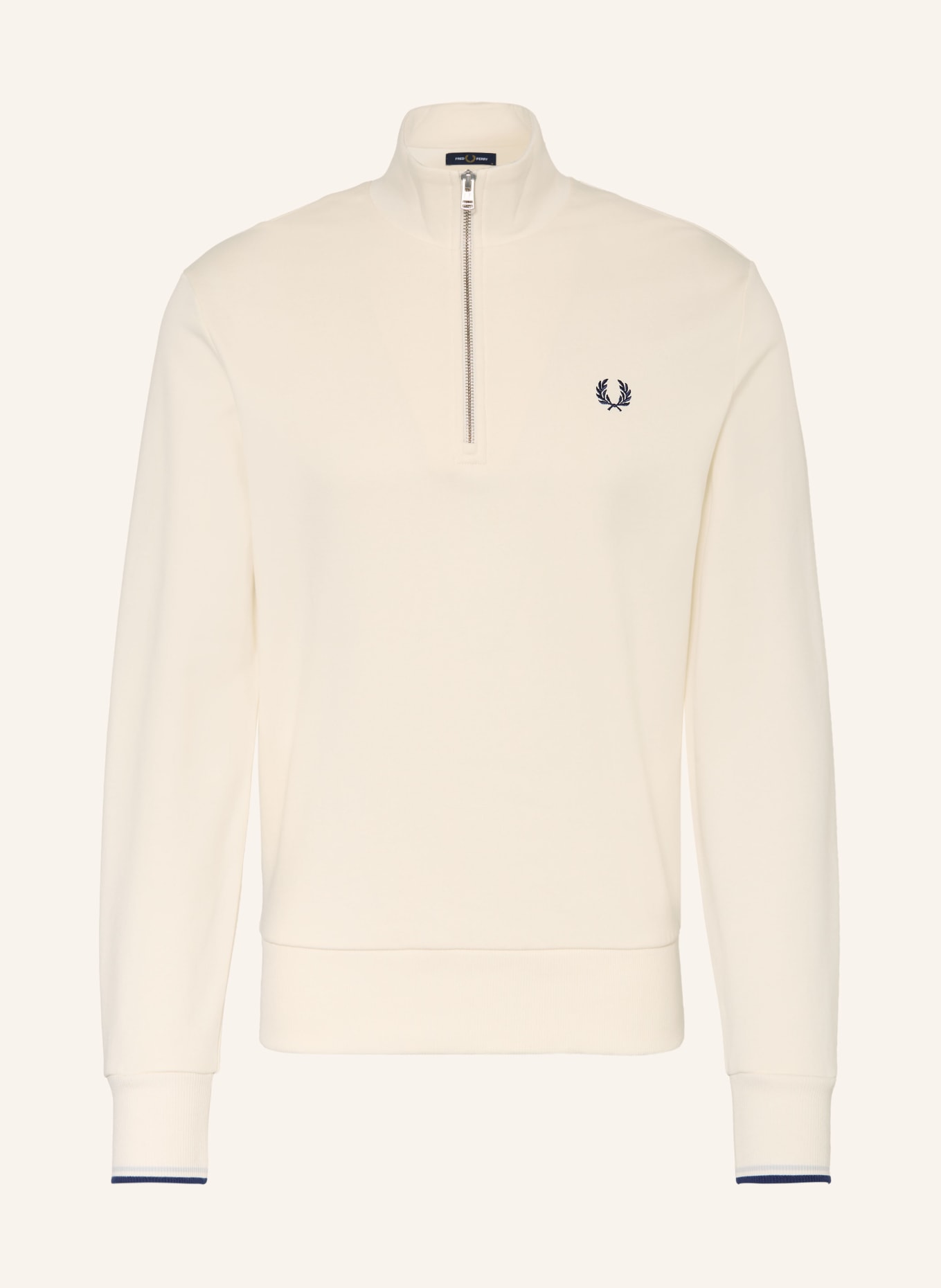 FRED PERRY Sweat-Troyer: ECRU