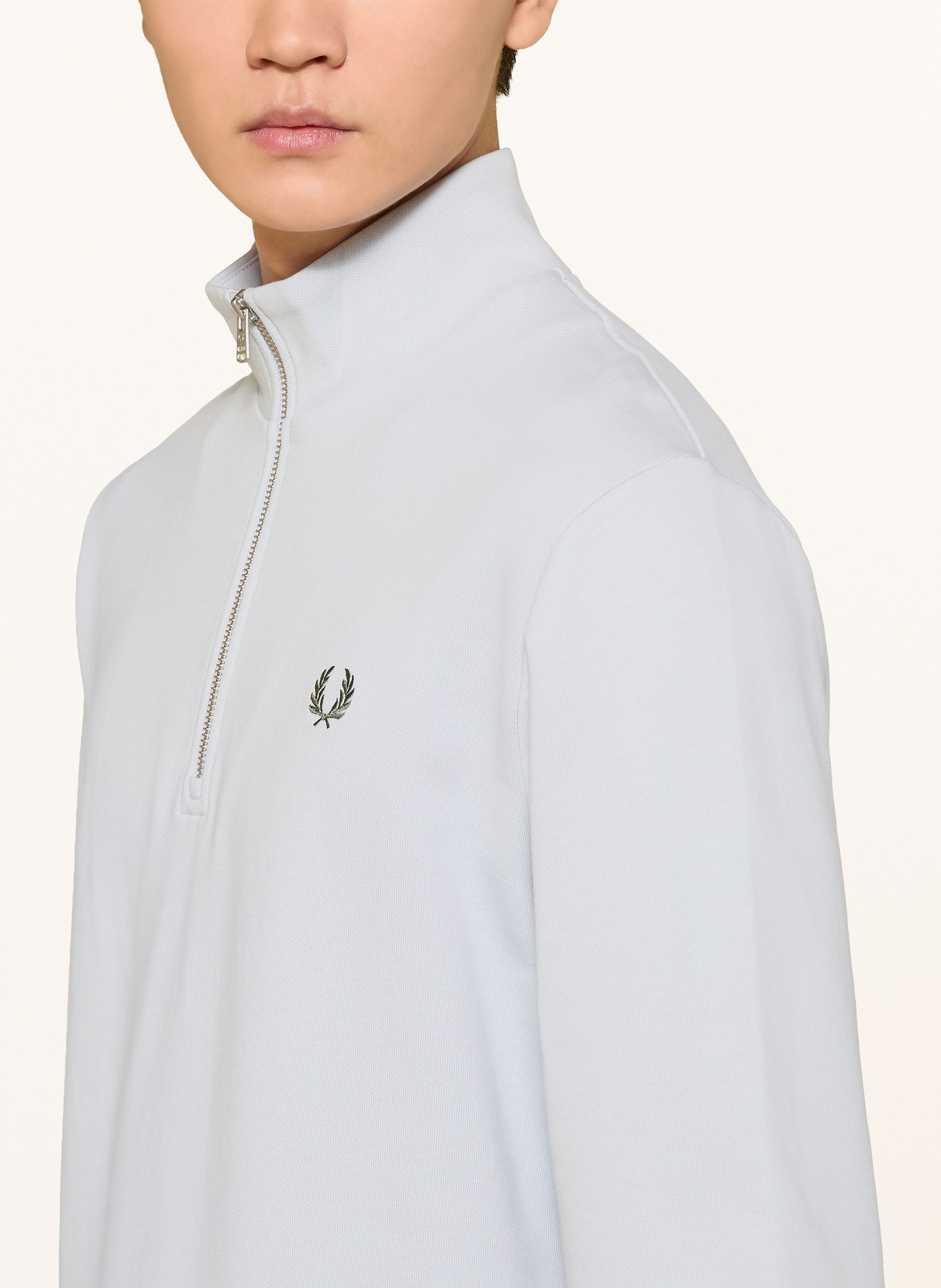 FRED PERRY Sweat-Troyer: BLAUGRAU