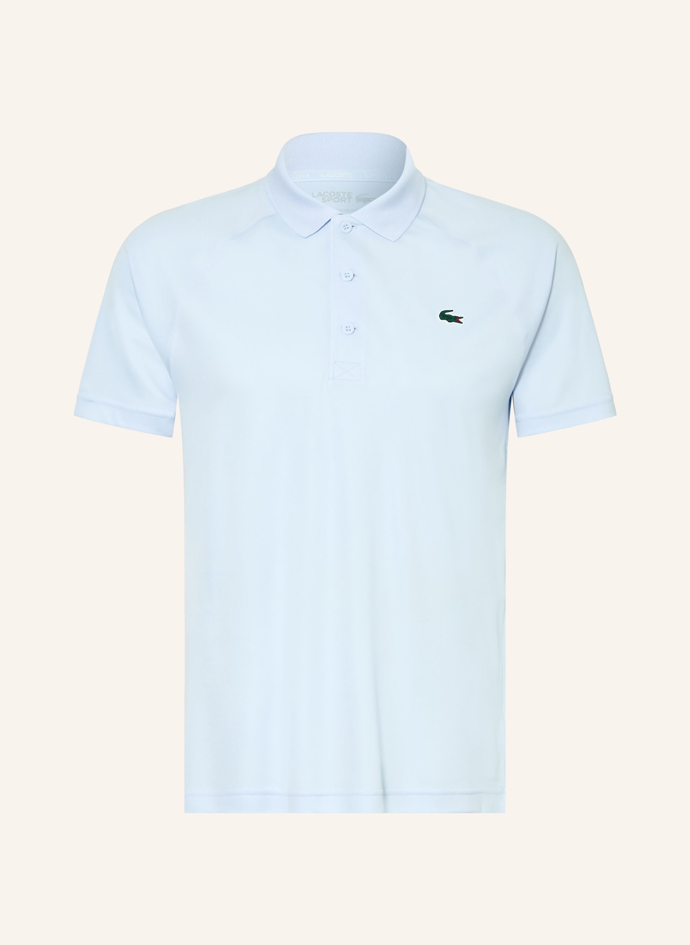 LACOSTE Polo fonctionnel: BLEU CLAIR / VERT