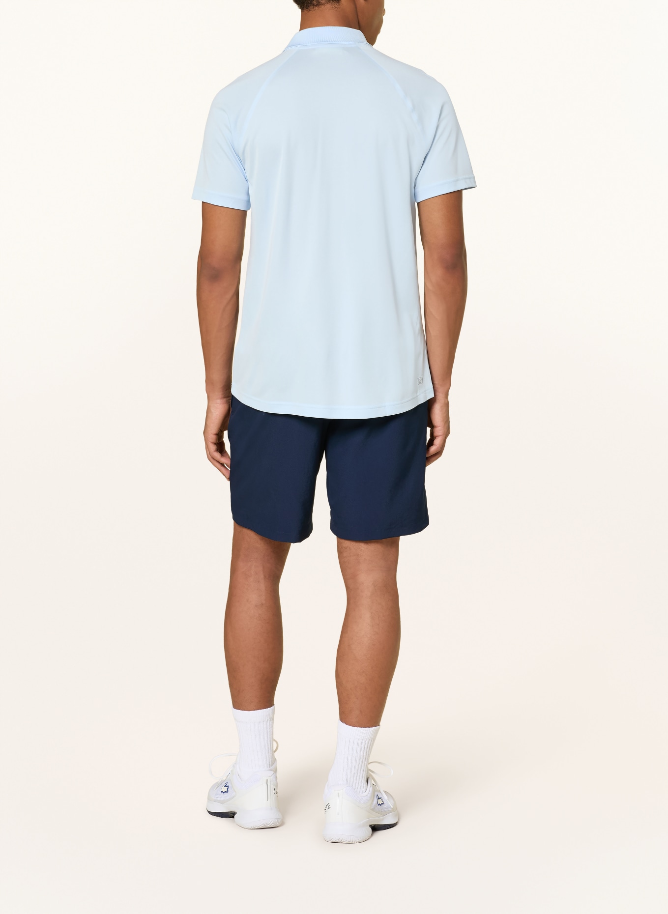 LACOSTE Polo fonctionnel: BLEU CLAIR / VERT