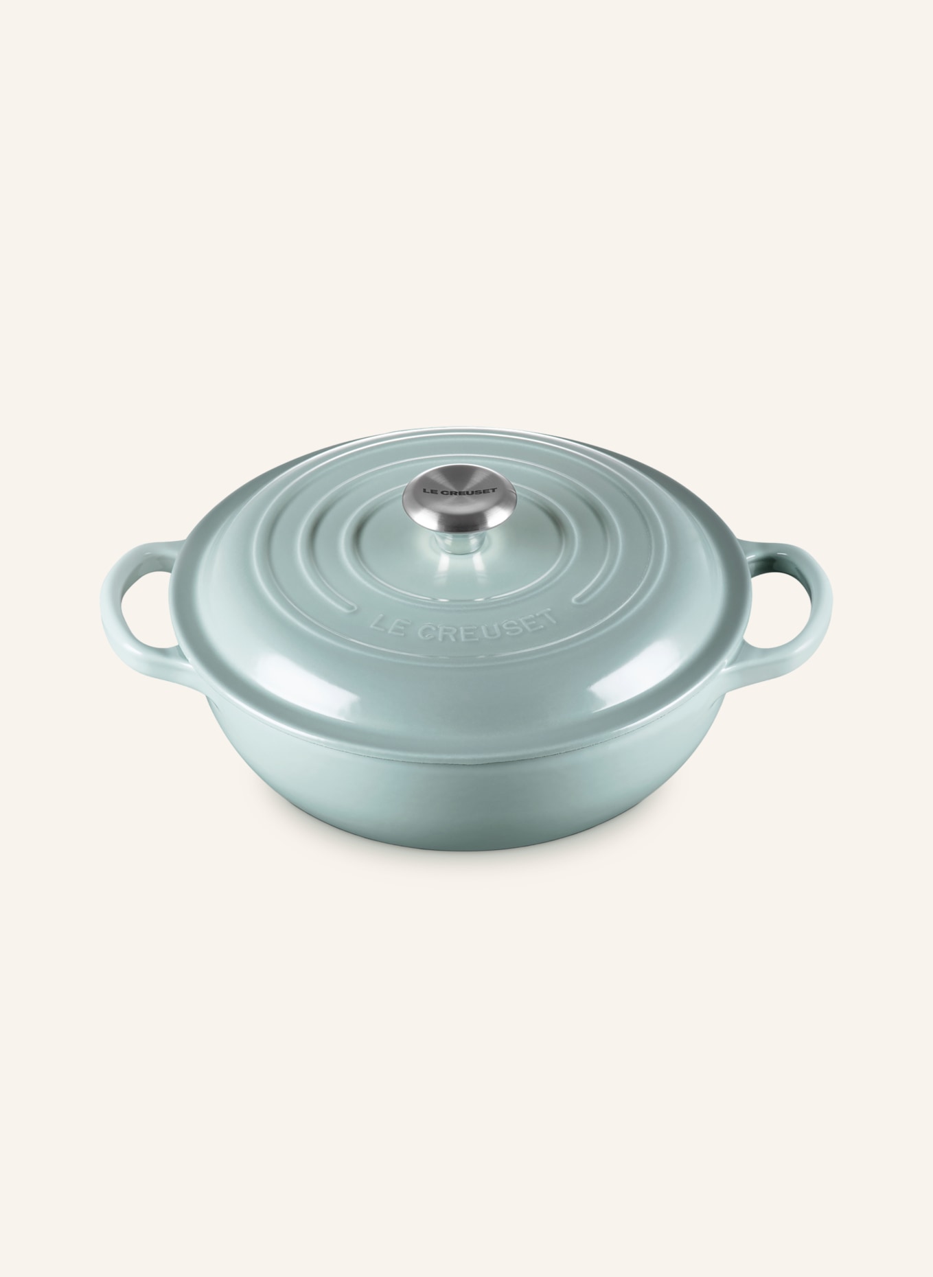 LE CREUSET Gourmet-professionele pan SIGNATURE: SEA SALT