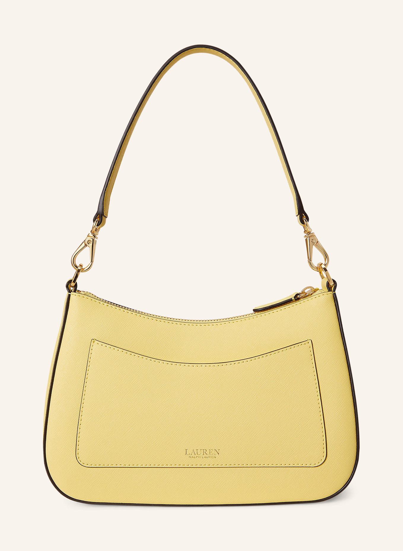 LAUREN RALPH LAUREN Saffiano-Umhängetasche DANNI 26: GELB