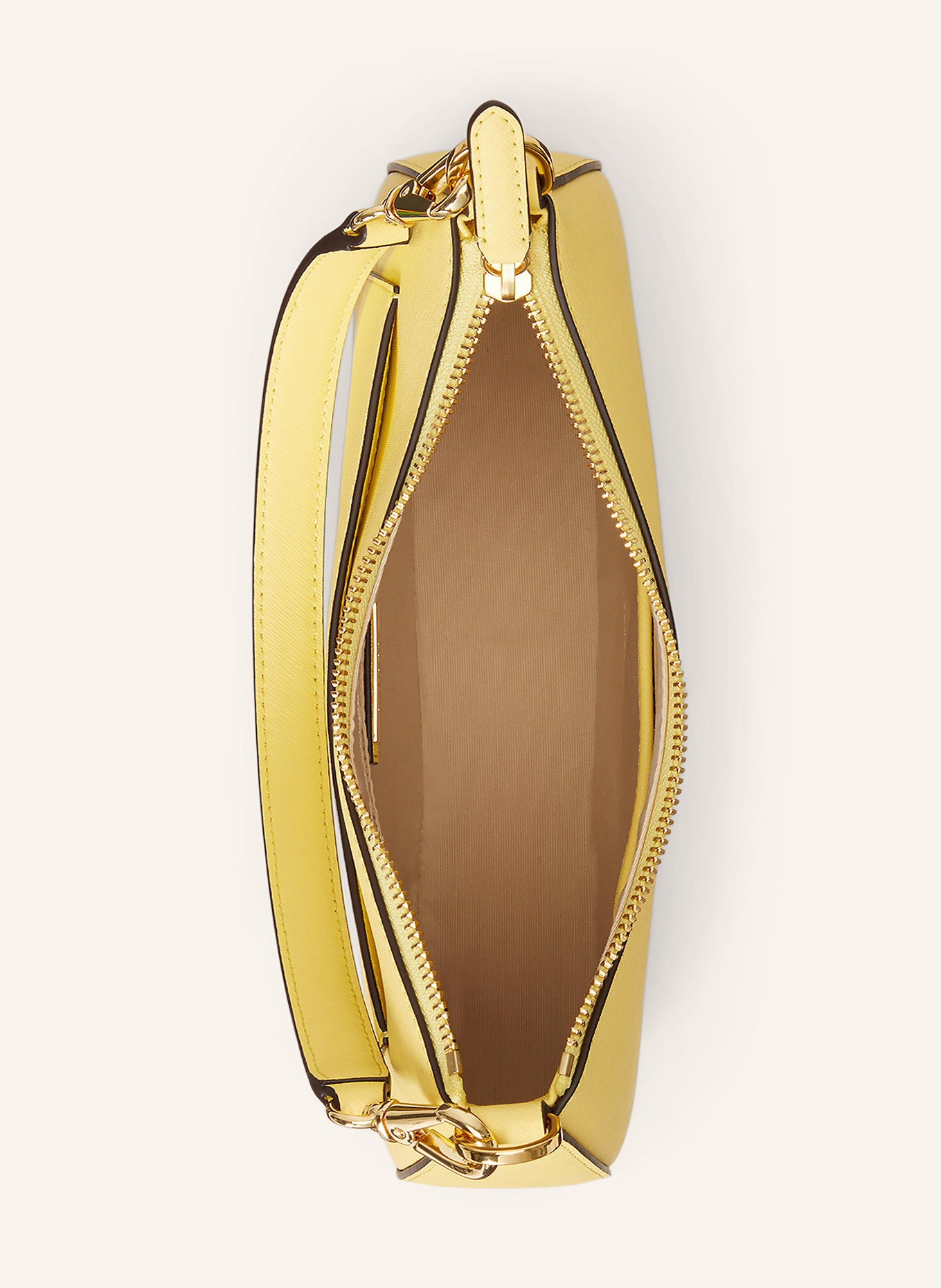 LAUREN RALPH LAUREN Saffiano-Umhängetasche DANNI 26: GELB