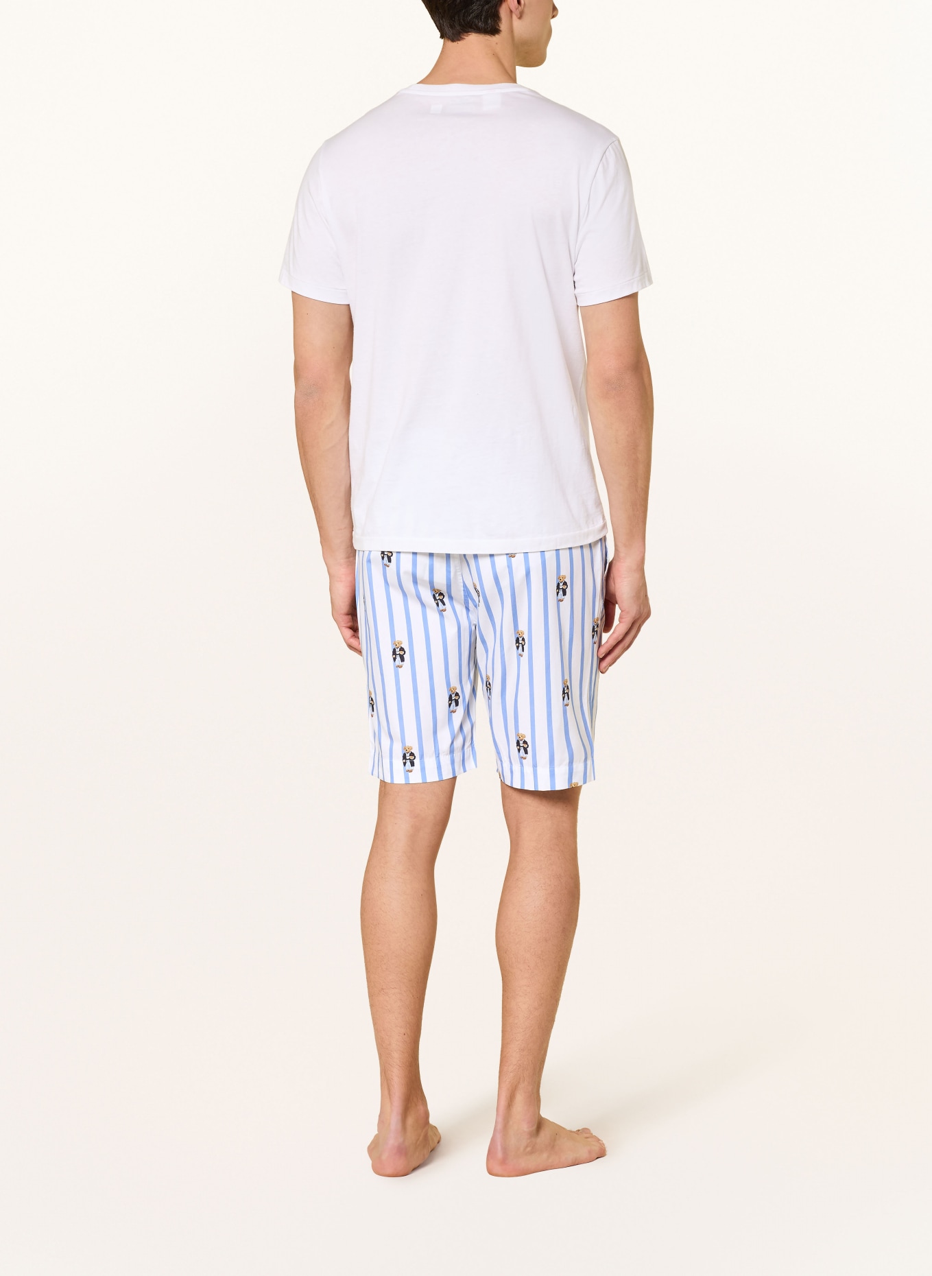 POLO RALPH LAUREN Lounge-Shorts: HELLBLAU / DUNKELBLAU / WEISS