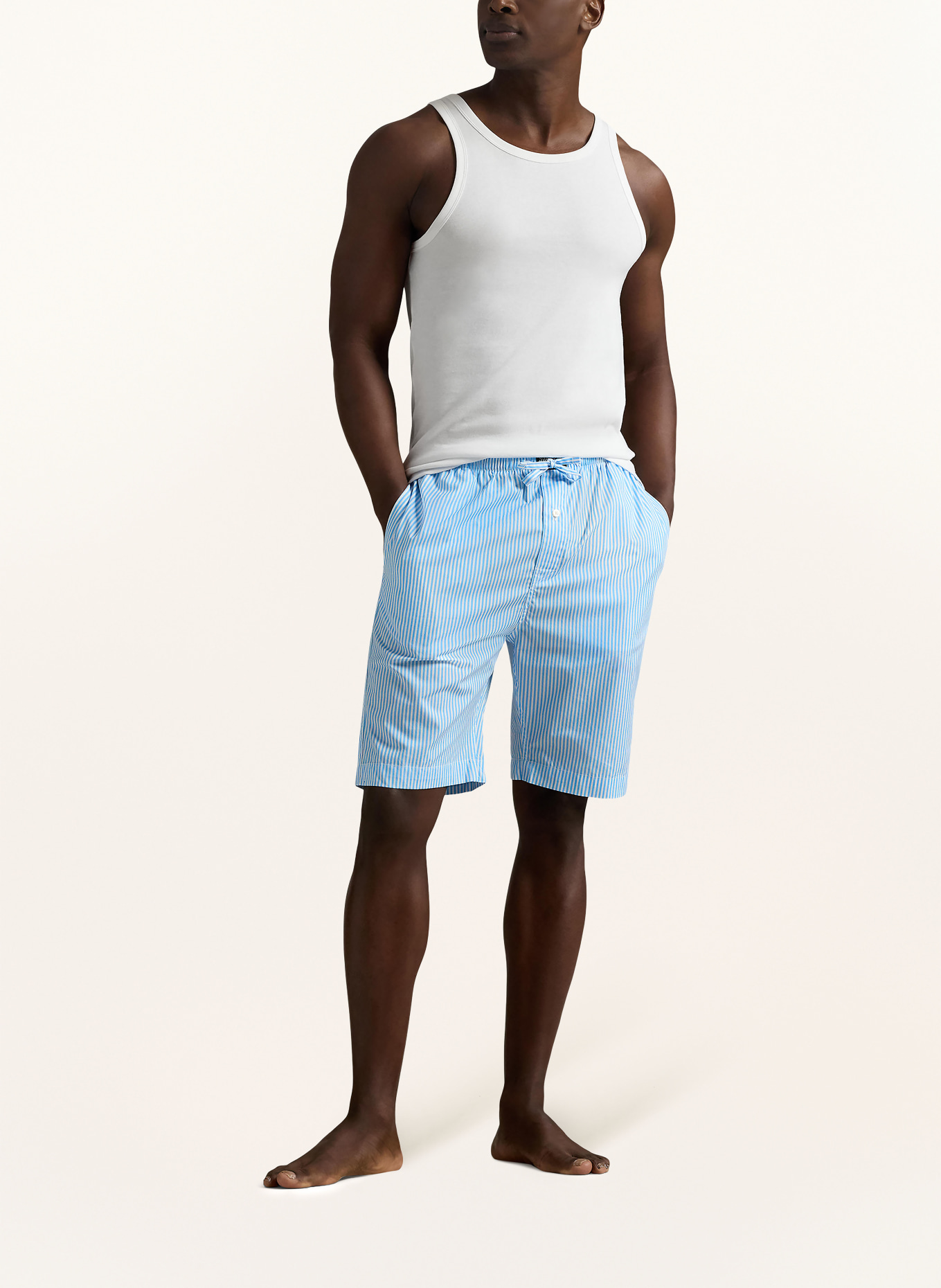 POLO RALPH LAUREN Short lounge: BLEU CLAIR / BLANC