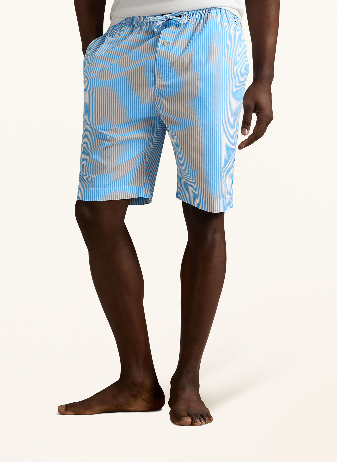 POLO RALPH LAUREN Short lounge: BLEU CLAIR / BLANC