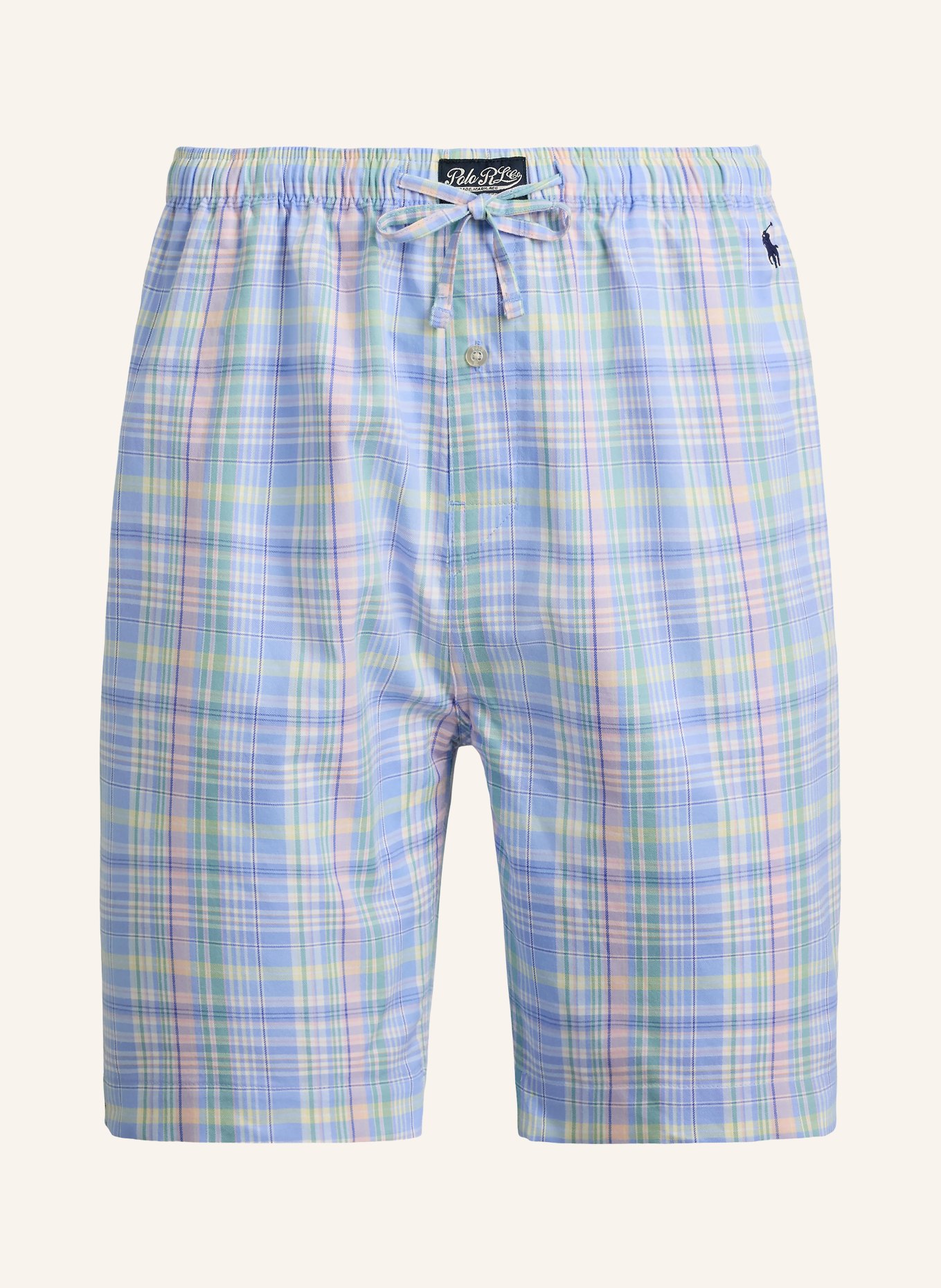POLO RALPH LAUREN Short lounge: BLEU CLAIR / ROSE / VERT