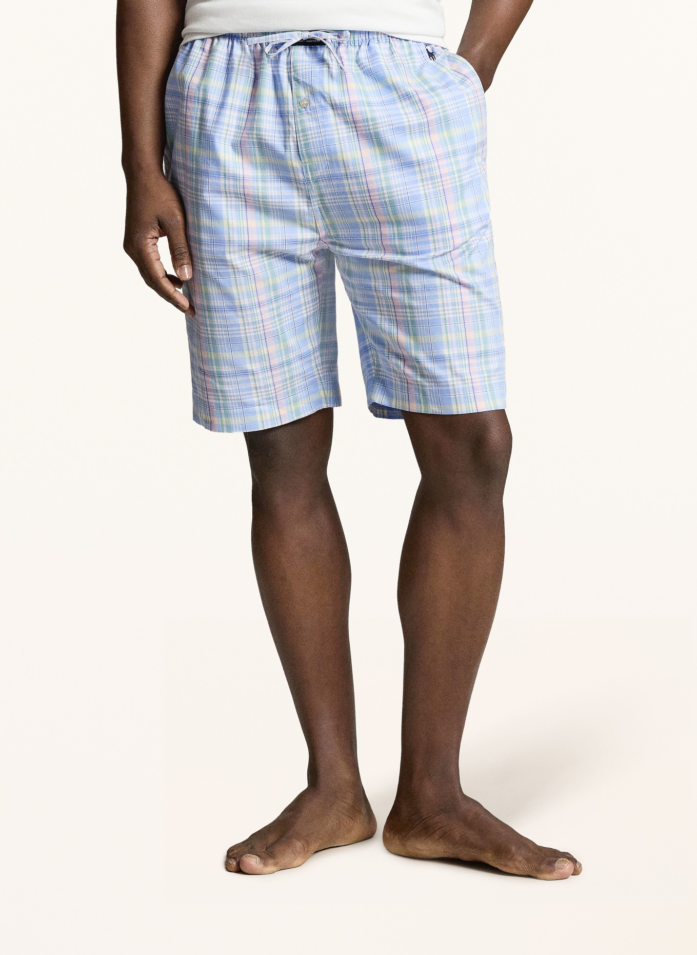 POLO RALPH LAUREN Short lounge: BLEU CLAIR / ROSE / VERT