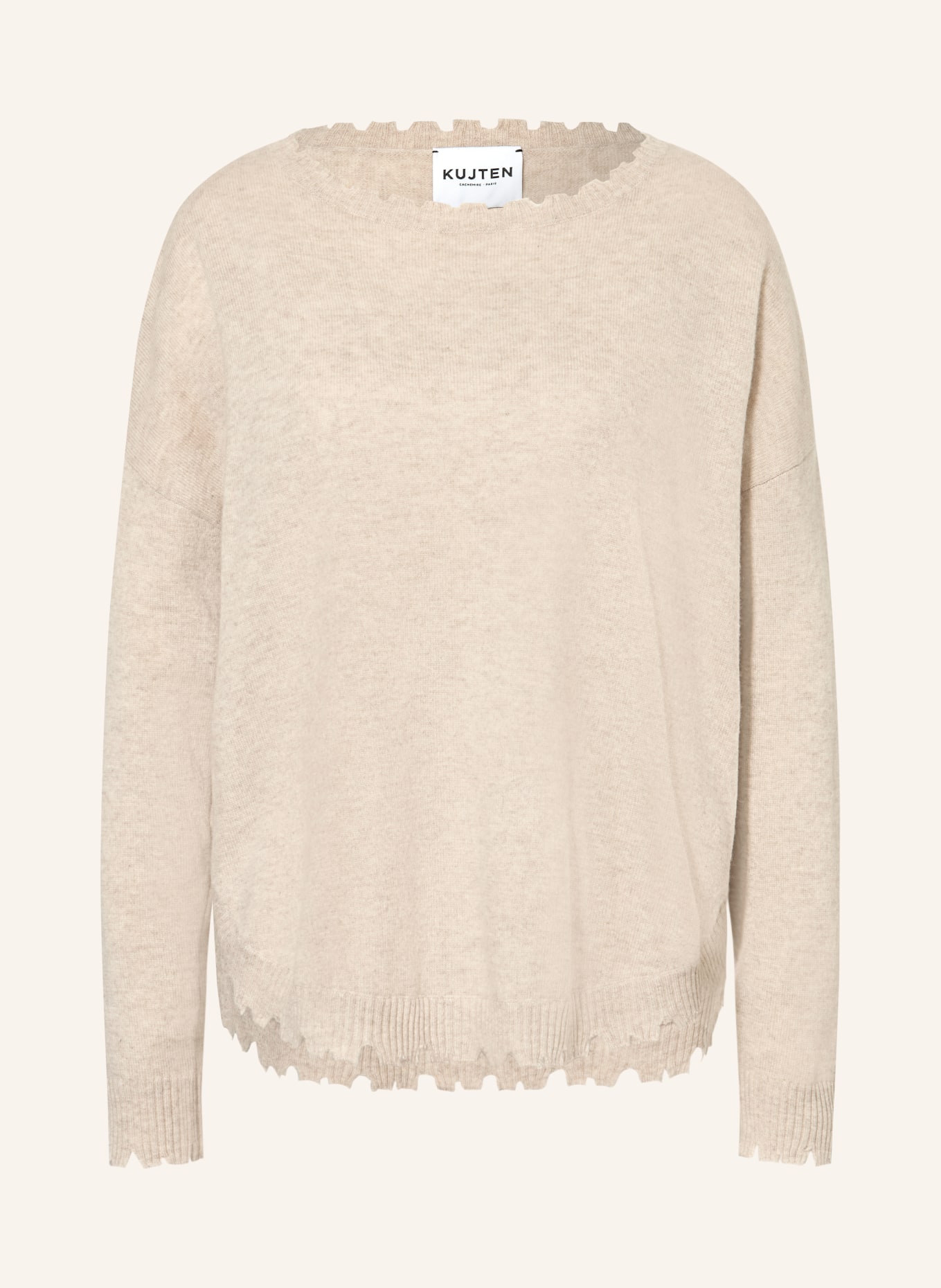 KUJTEN Pull en cachemire MELAH: BEIGE