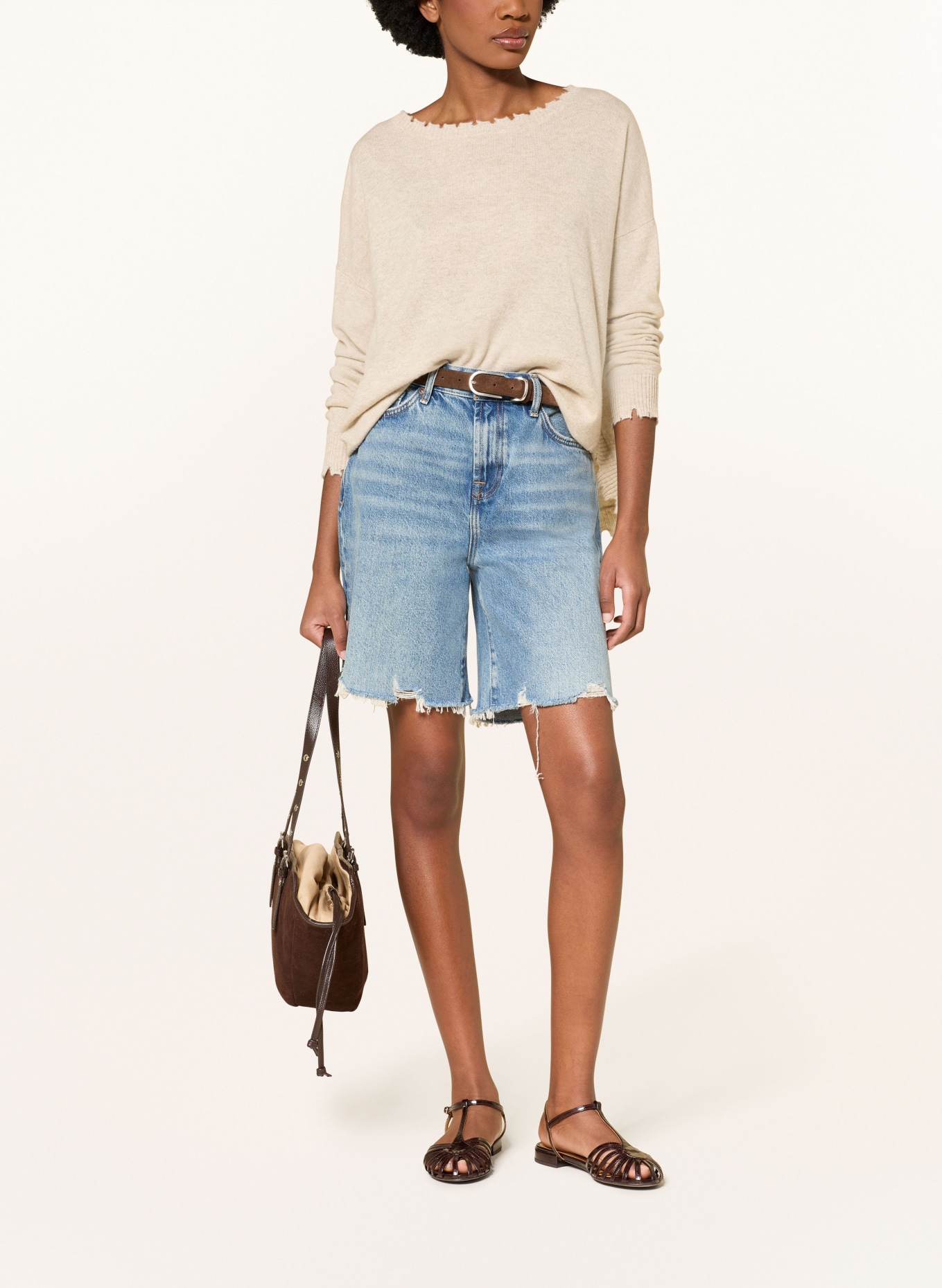 KUJTEN Pull en cachemire MELAH: BEIGE