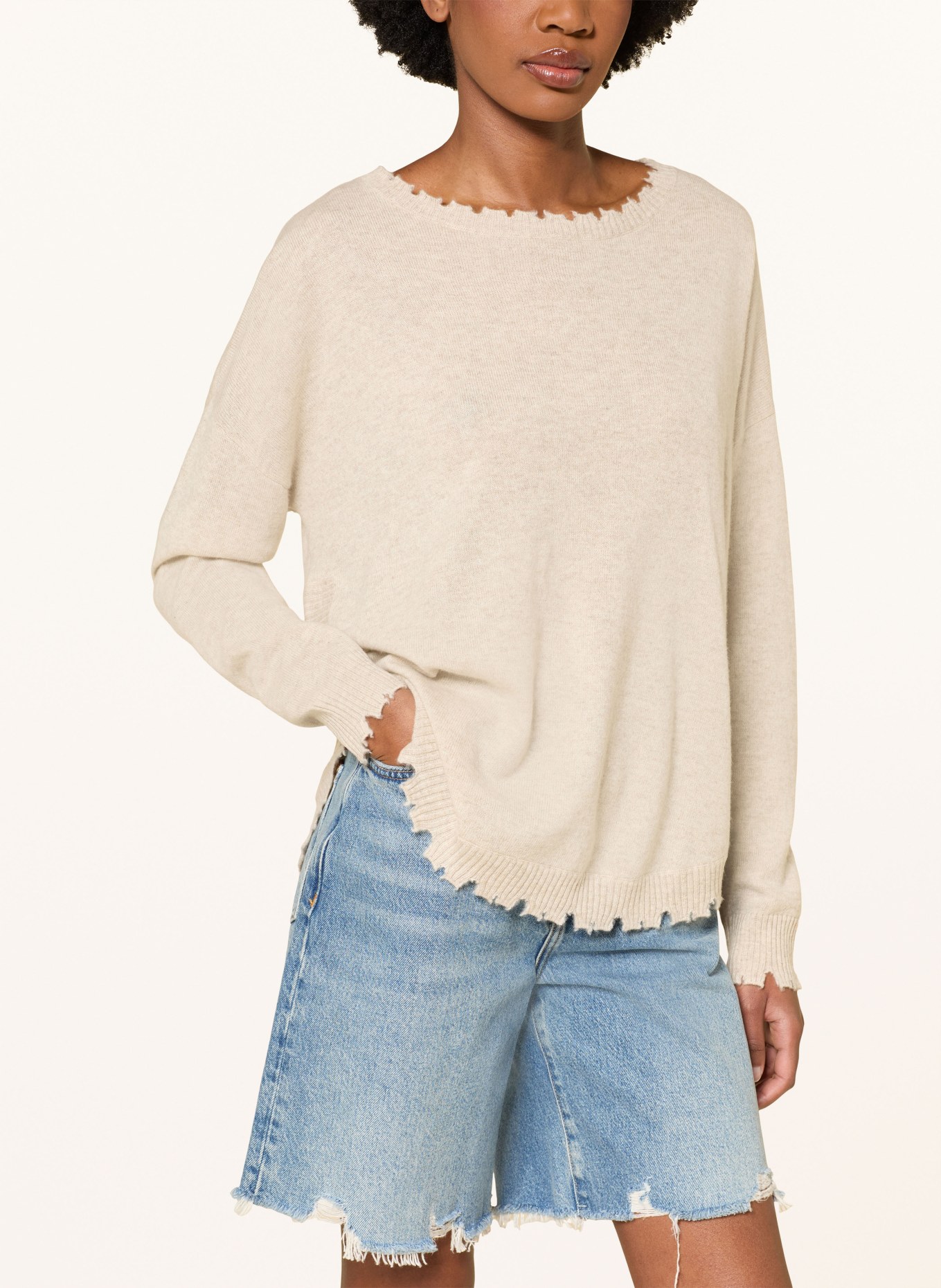 KUJTEN Pull en cachemire MELAH: BEIGE