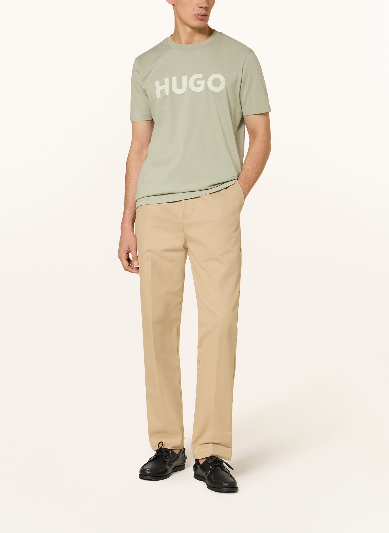 HUGO T-Shirt DULIVIO: HELLGRÜN
