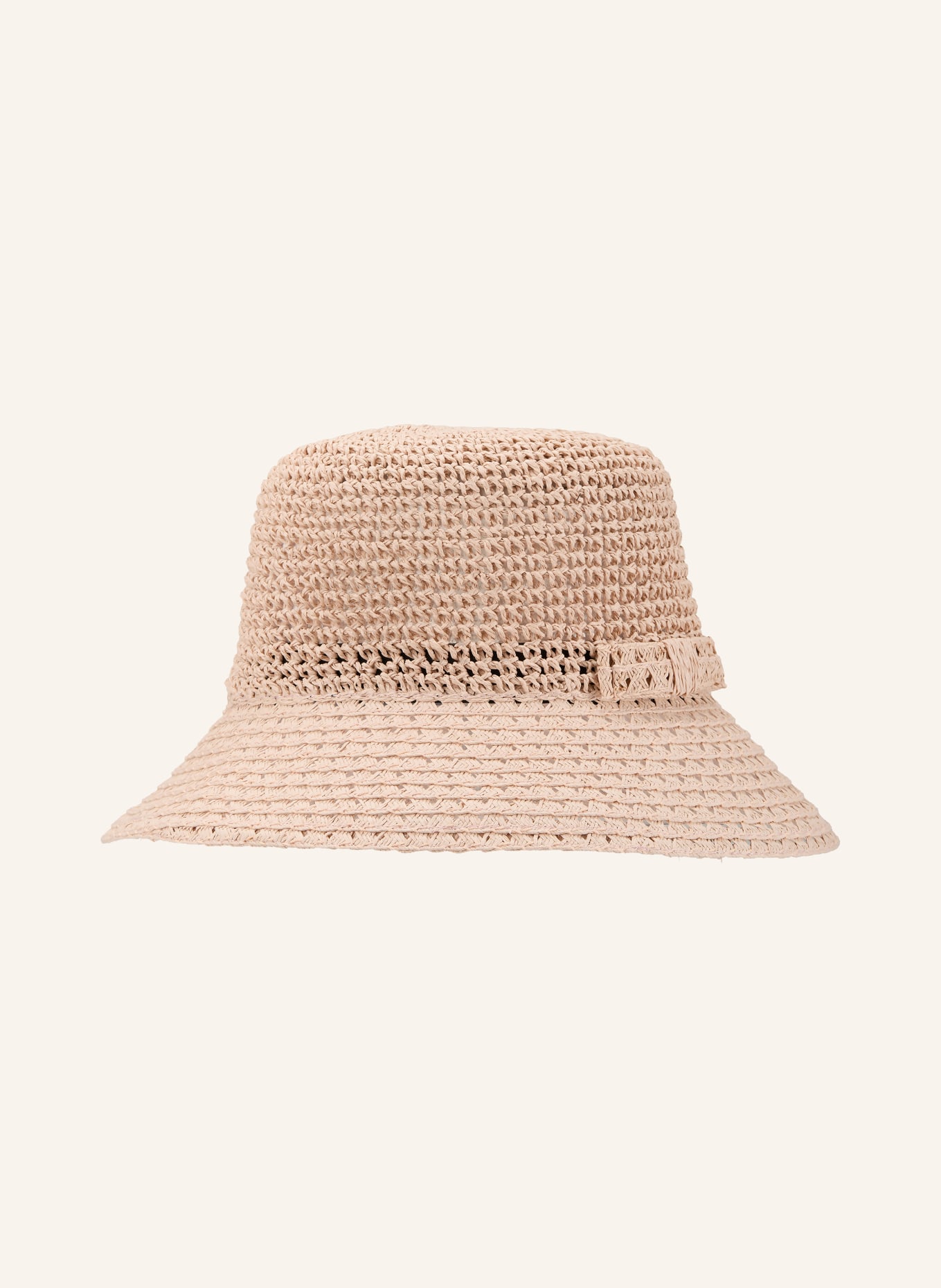 SEEBERGER Kapelusz słomkowy: JASNORÓŻOWY