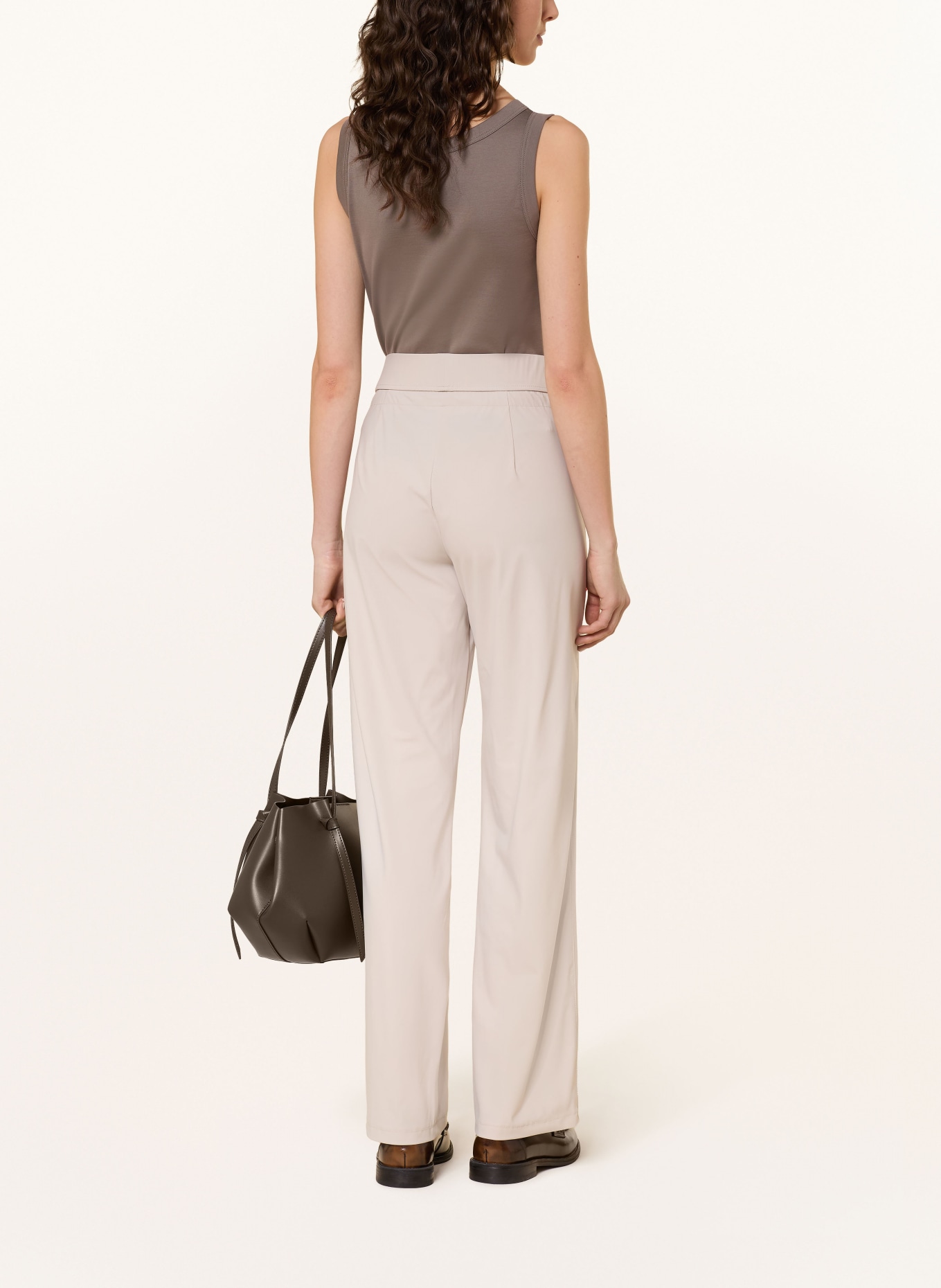 RAFFAELLO ROSSI Jersey broek CANDICE in joggingstijl: LICHTGRIJS