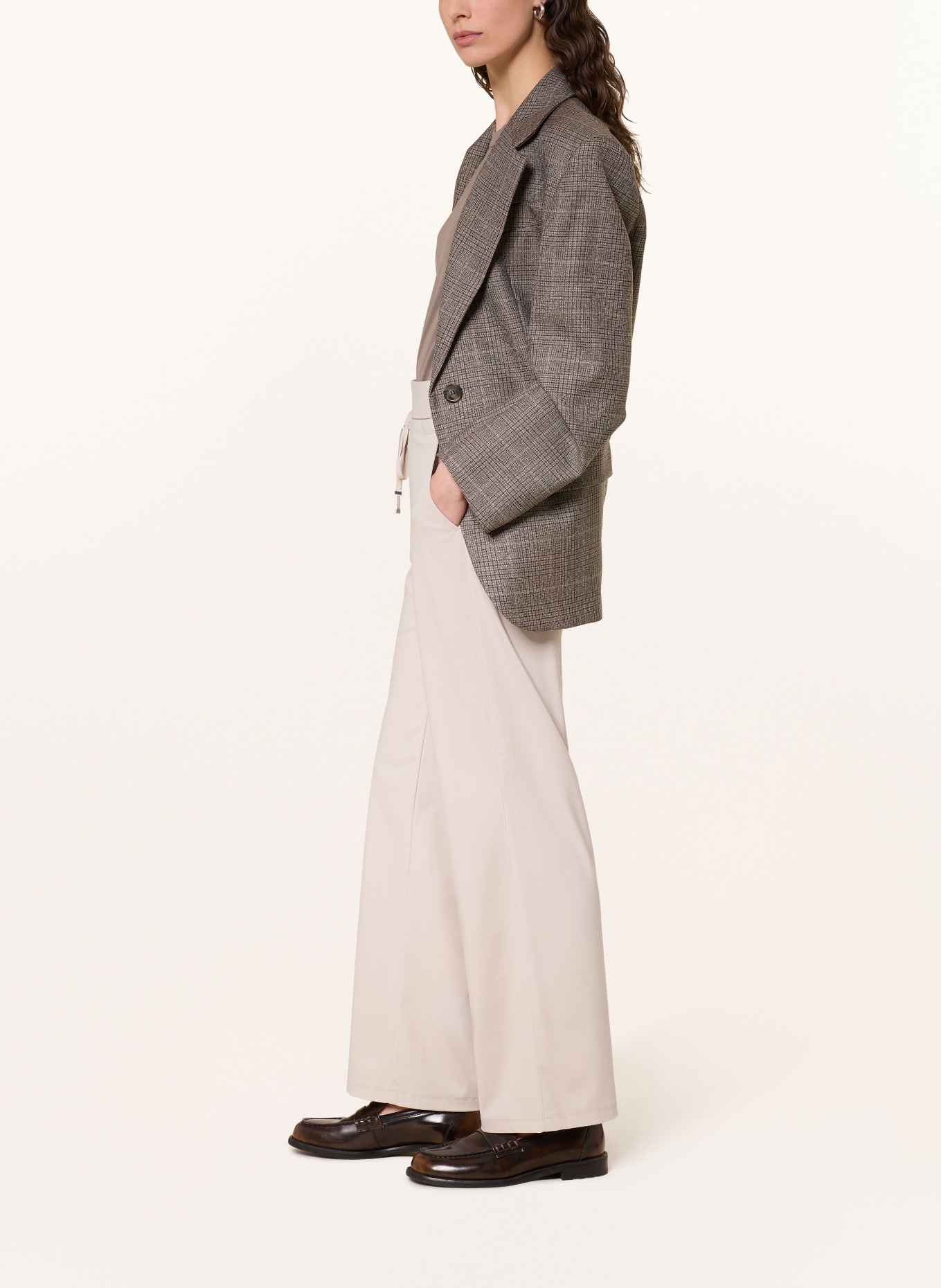 RAFFAELLO ROSSI Jersey broek CANDICE in joggingstijl: LICHTGRIJS