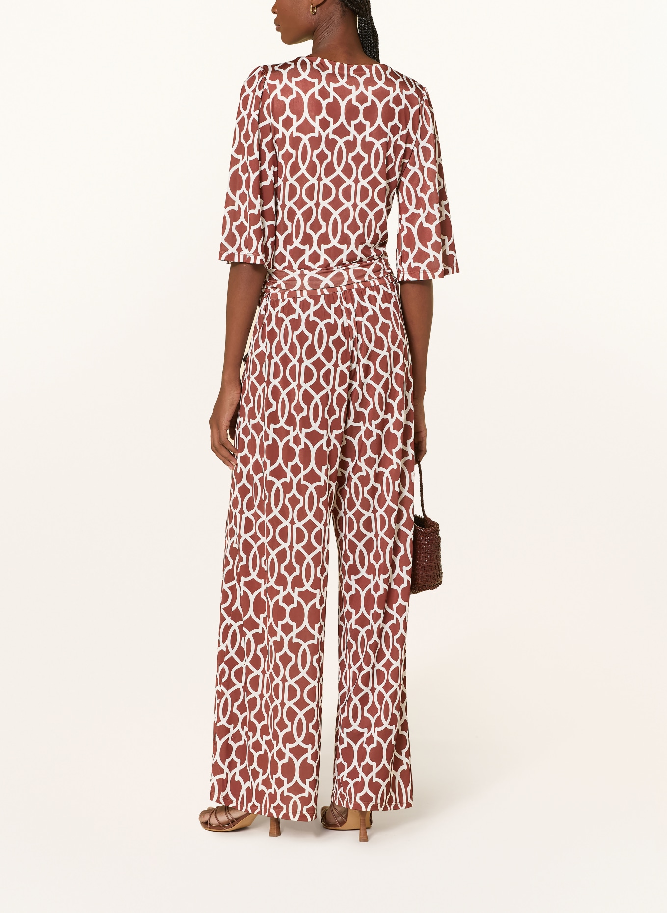 marivie Kombinezon READY!: BRĄZOWY / BIAŁY